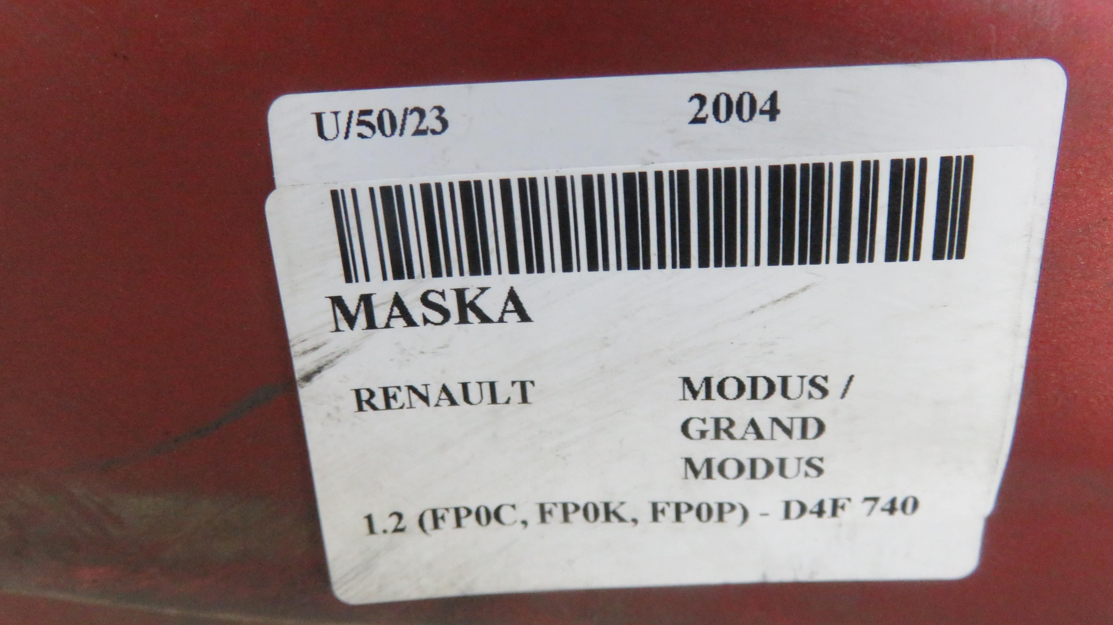 RENAULT Modus 1 generation (2004-2012) Bonnet 21189540