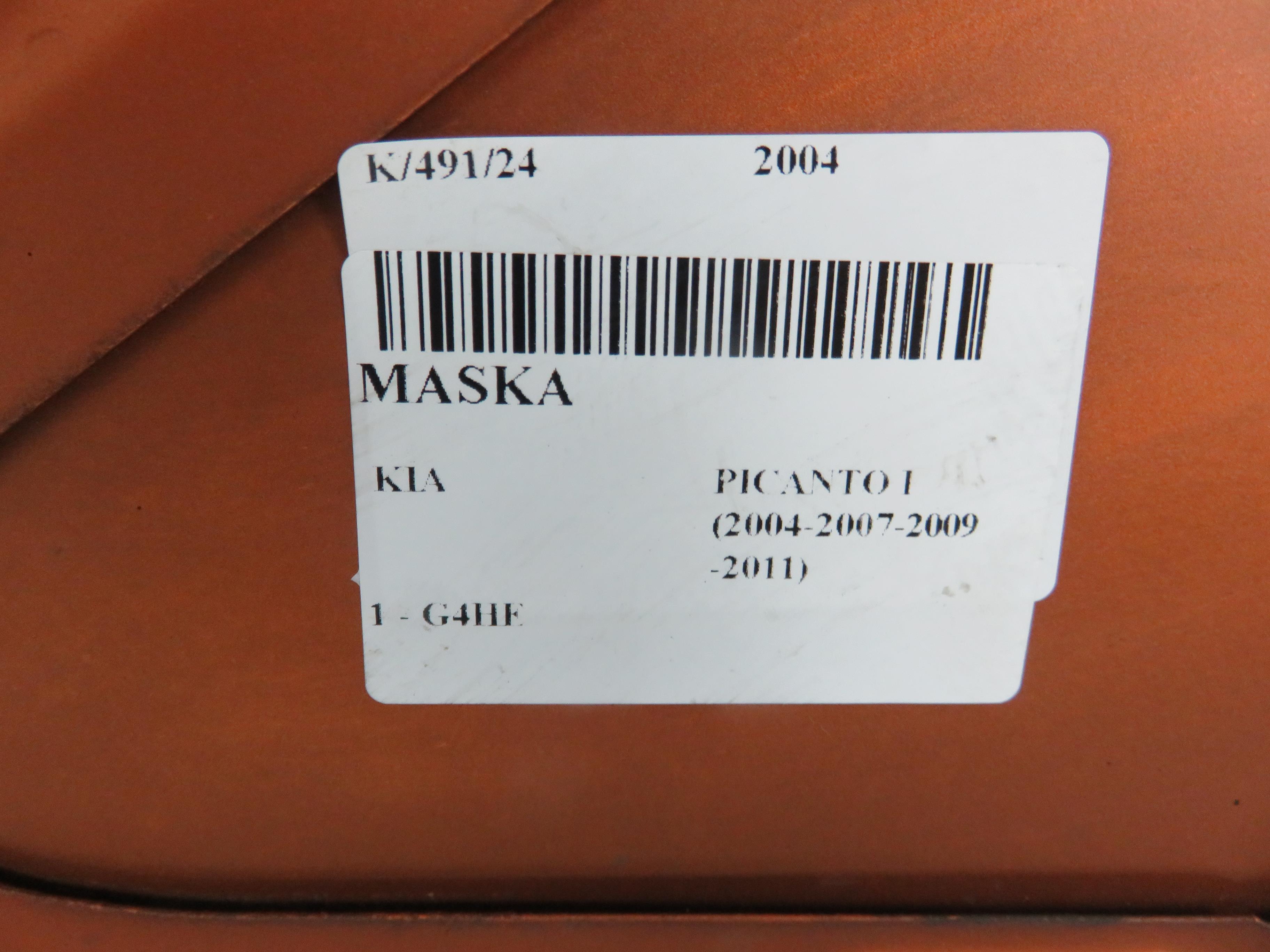 KIA Picanto 1 generation (2004-2011) Bonnet 24864705