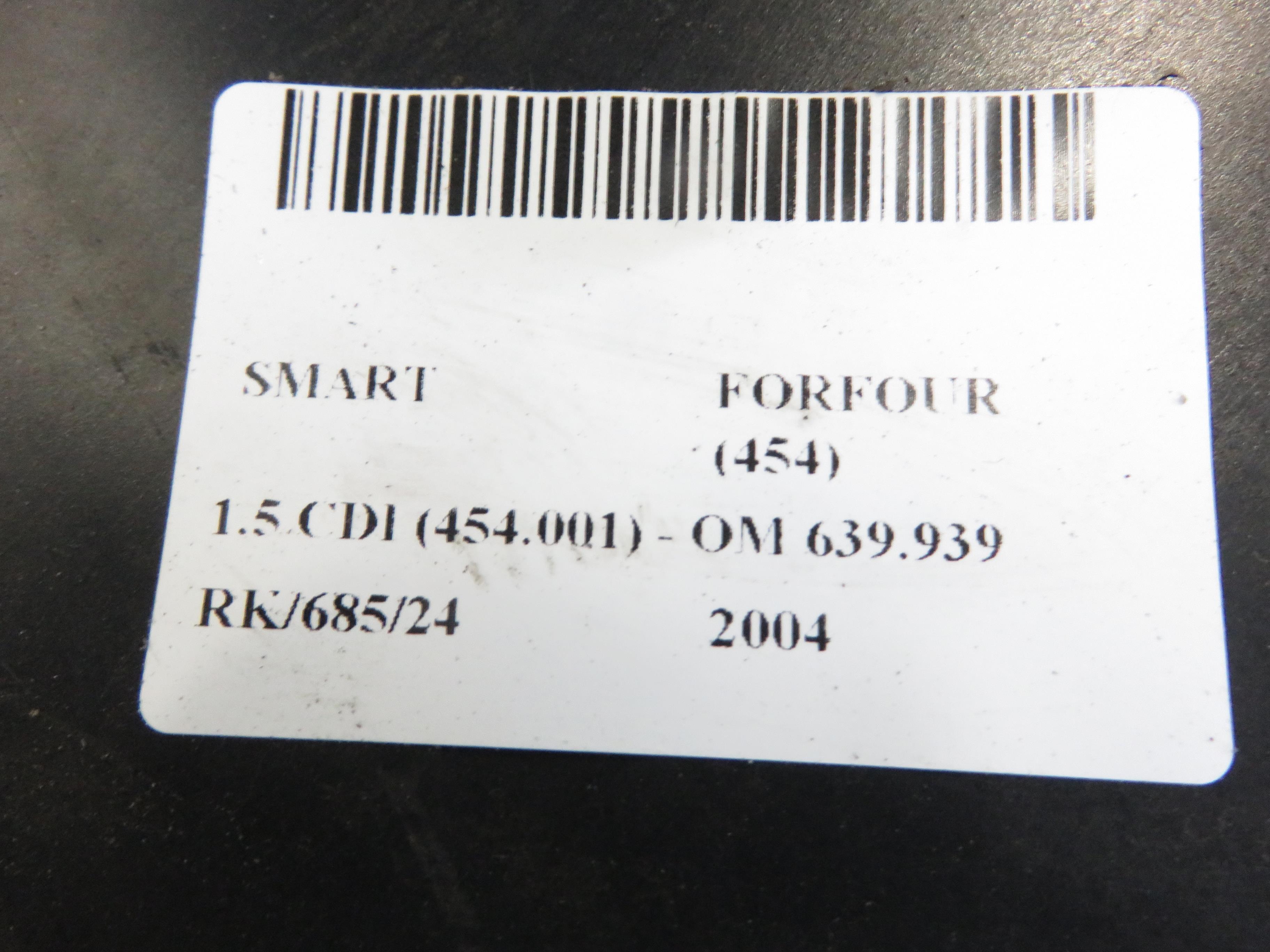 SMART Forfour 1 generation (2004-2006) Galinis dešinės pusės sparnas 25579939