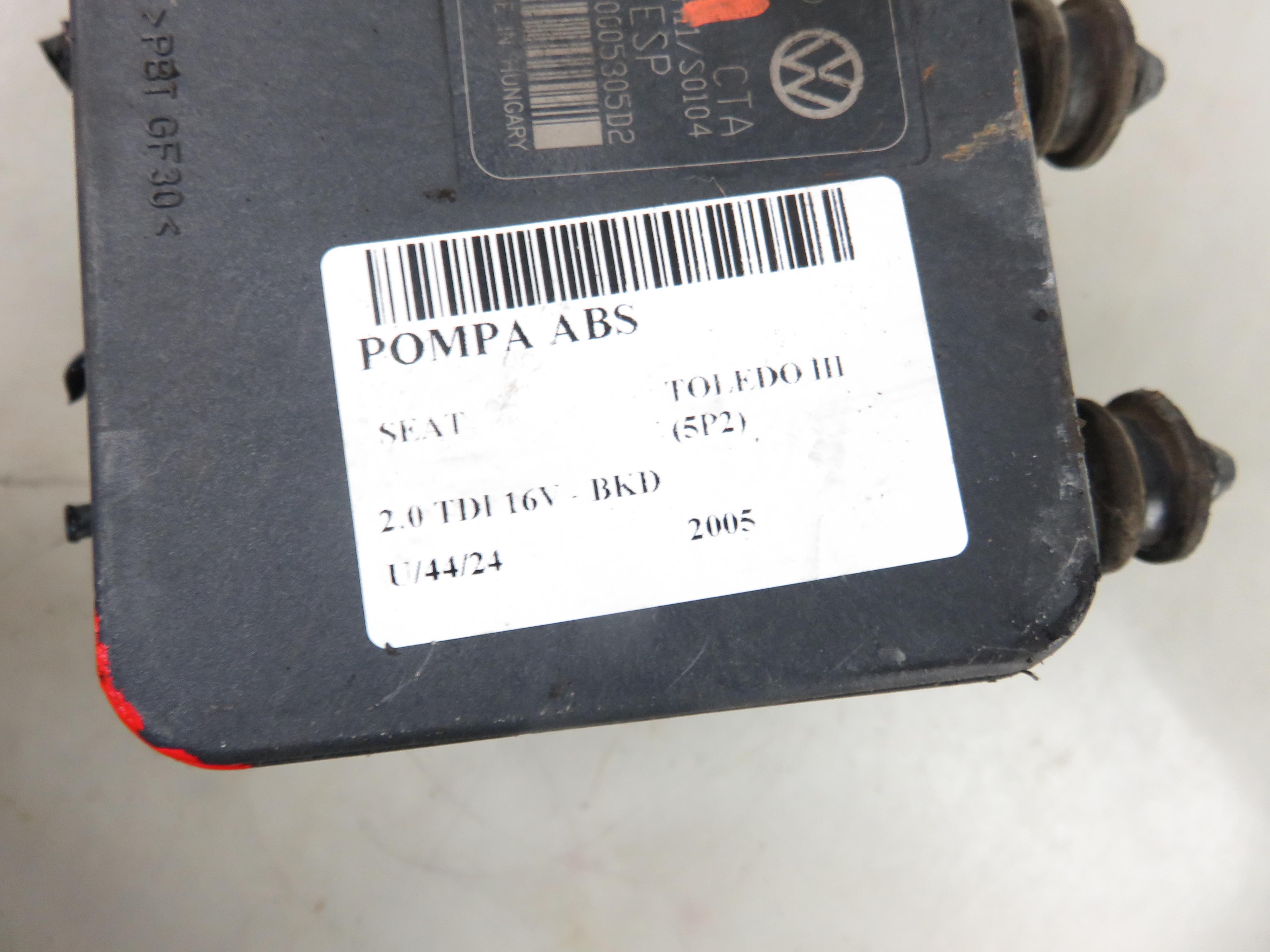 SEAT Toledo 3 generation (2004-2010) ABS Pump 1K0907379K,1K0614517H 26799760