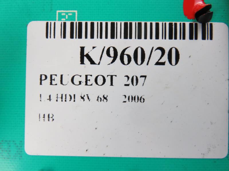 PEUGEOT 207 1 generation (2006-2009) Спидометр 9662904680 17921754
