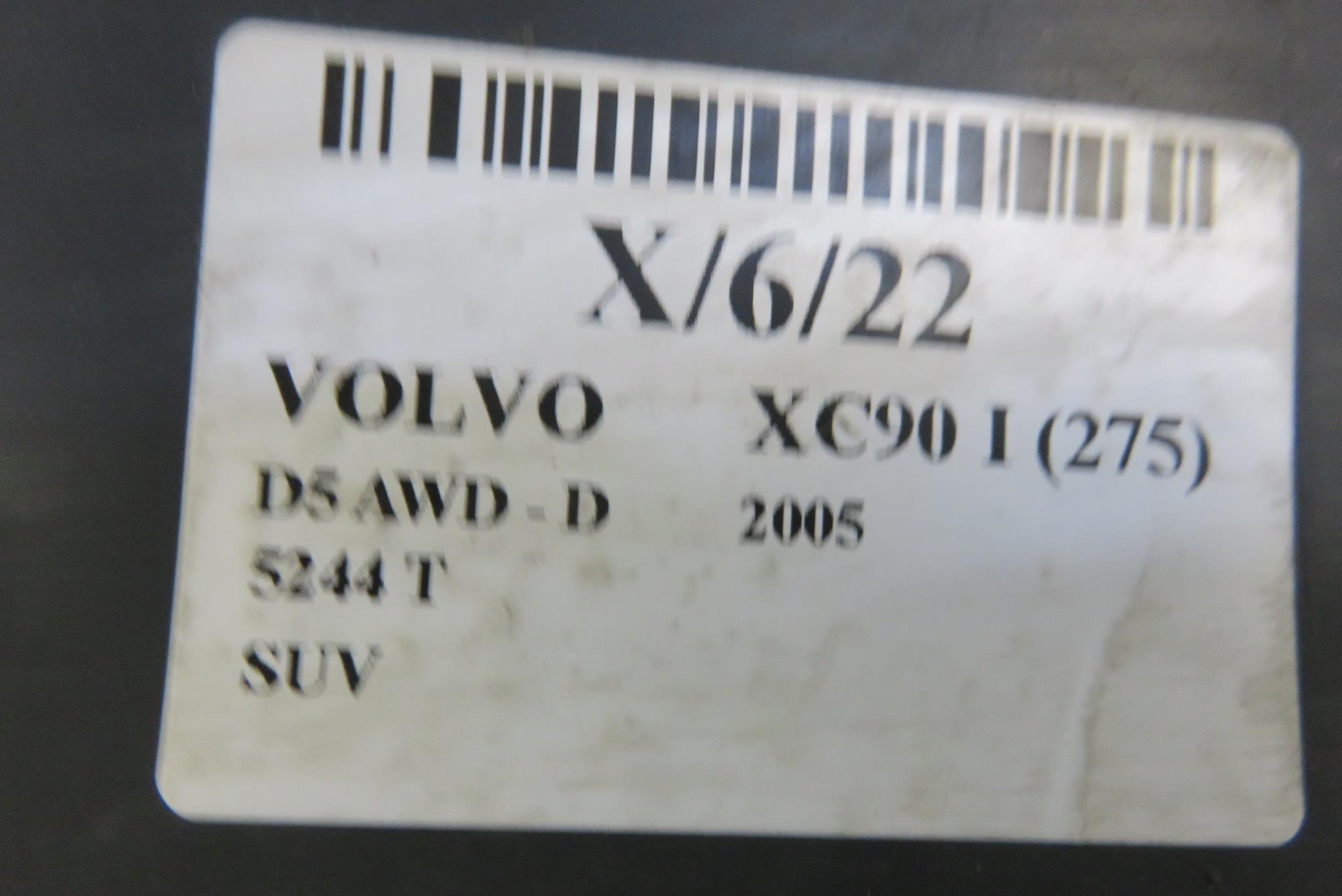 VOLVO XC90 1 generation (2002-2014) Vänster sidokjol i plast 30653722 17910291