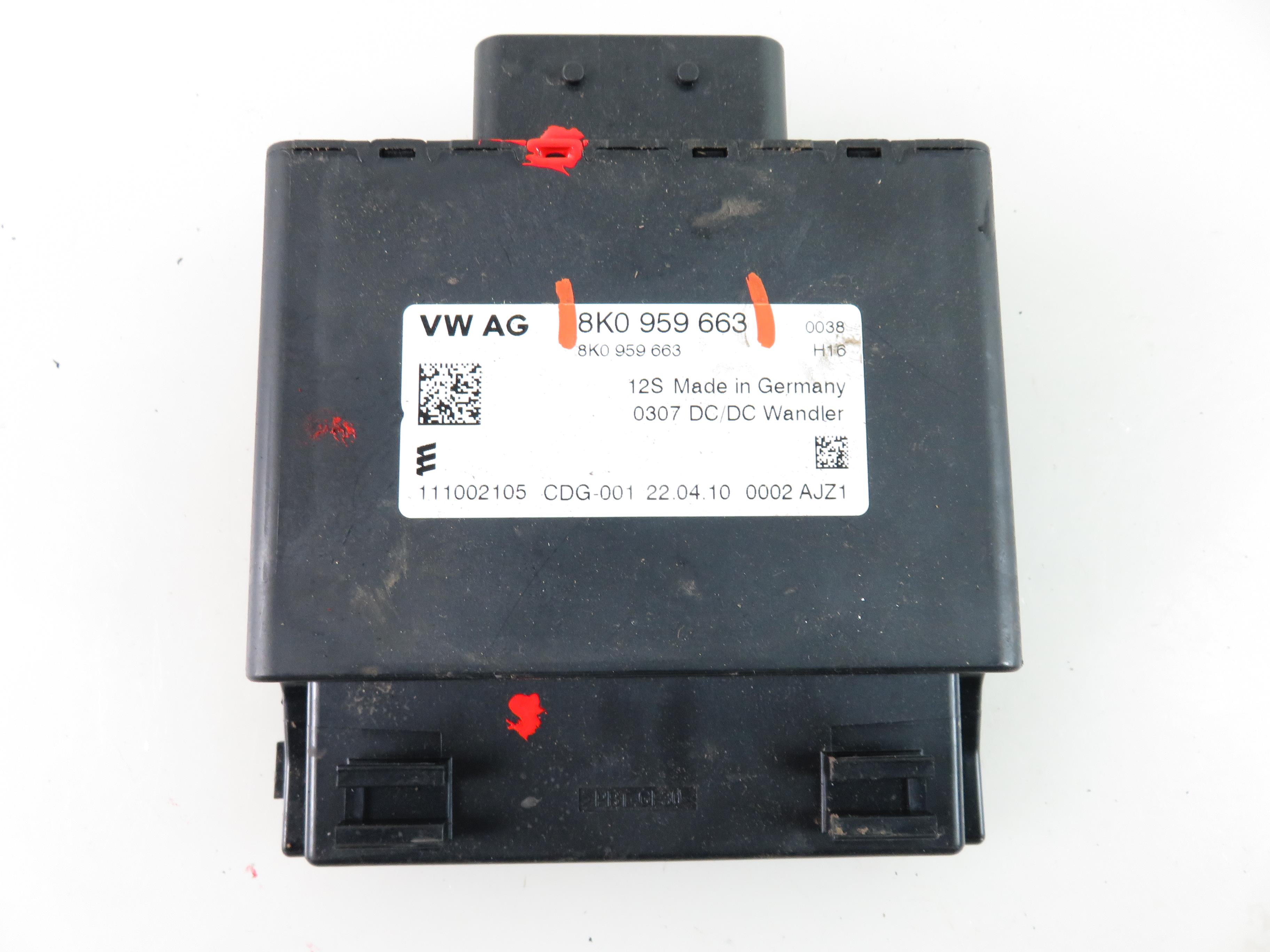 AUDI RS 3 8PA (2011-2012) Voltage Control Unit 8K0959663 21835463