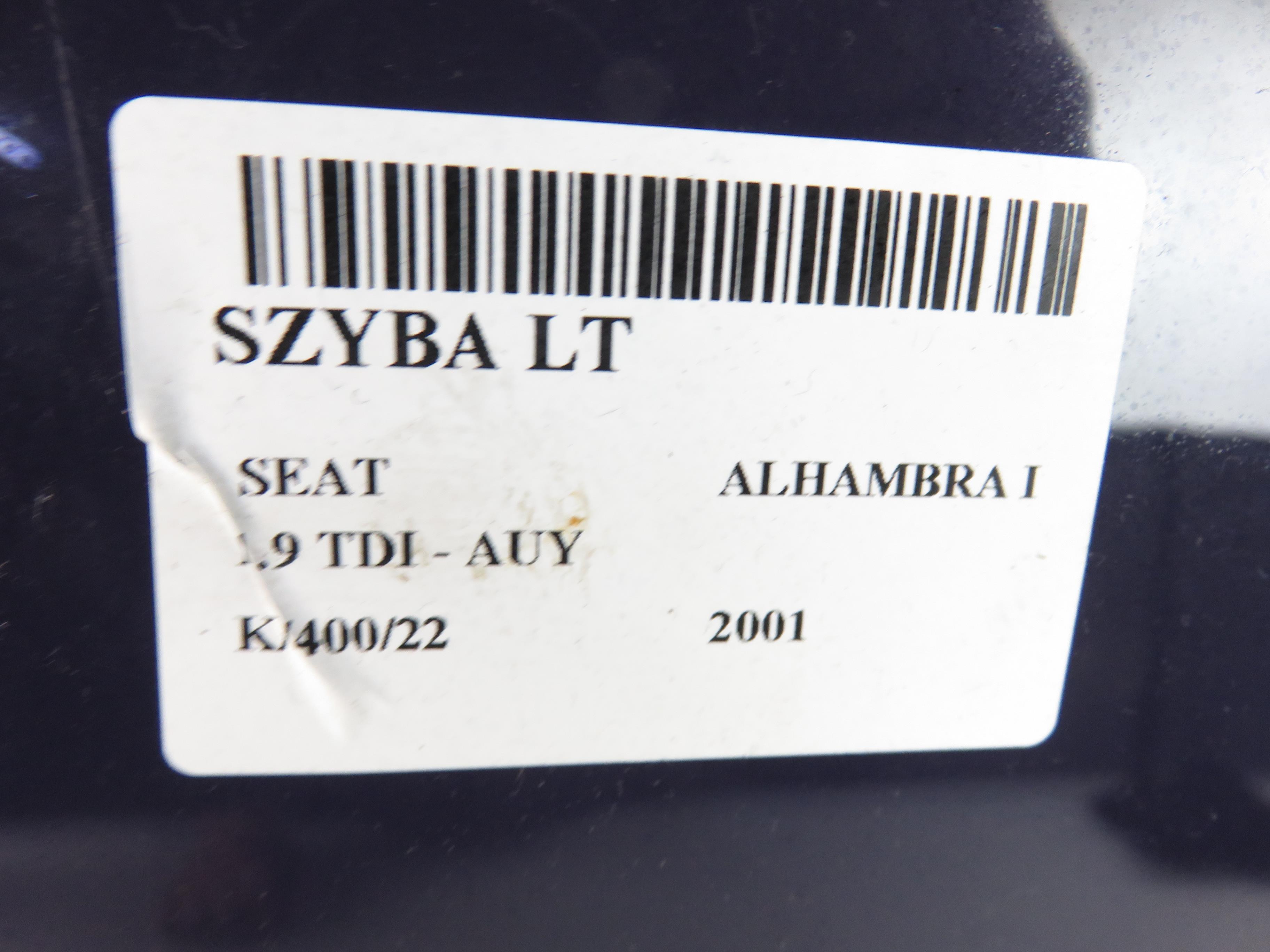 SEAT Alhambra 1 generation (1996-2010) Rear Left Door Window 17920804