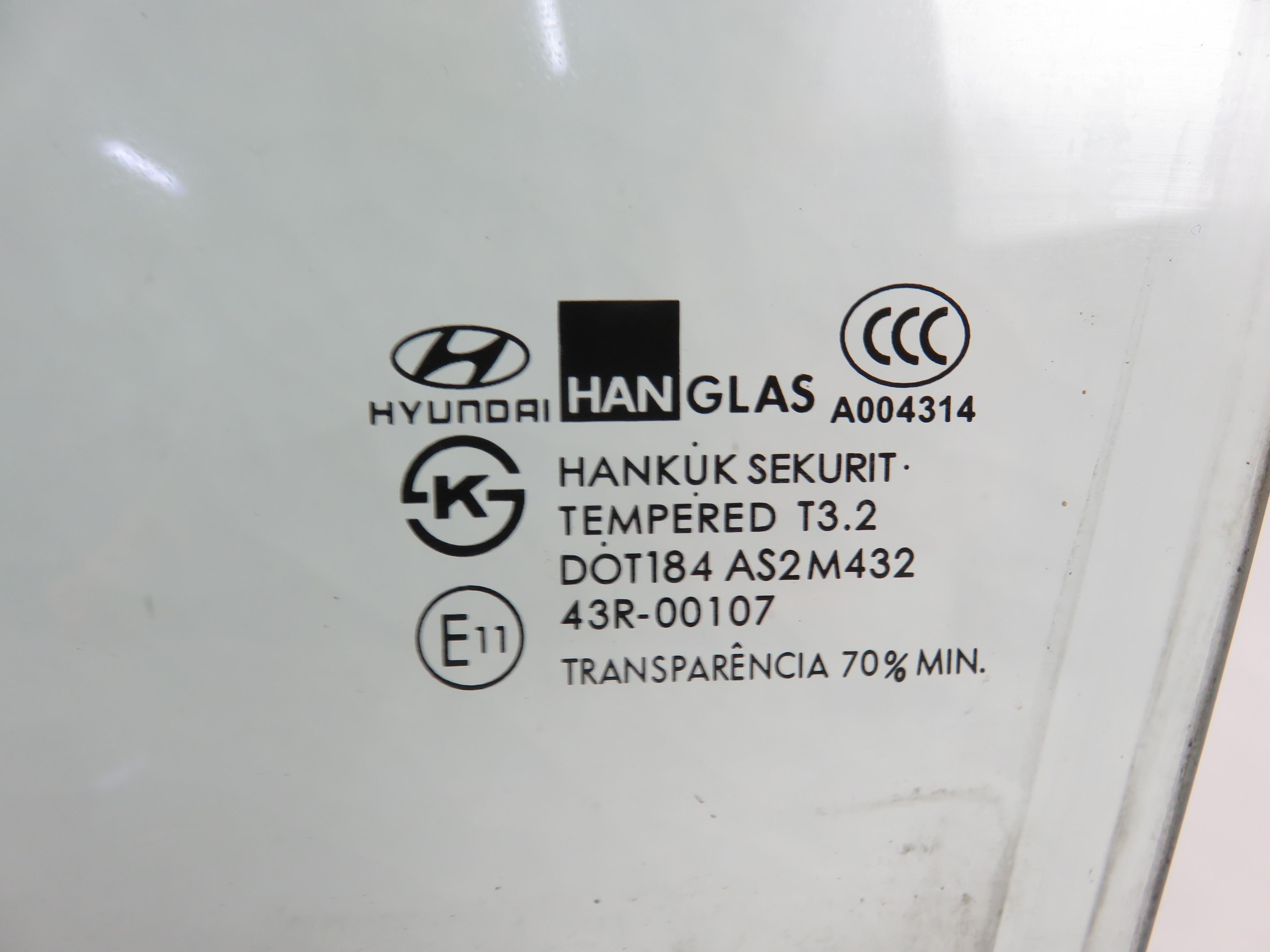 HYUNDAI Getz 1 generation (2002-2011) Priekšējais kreisais durvju stikls 43r00107 17846157