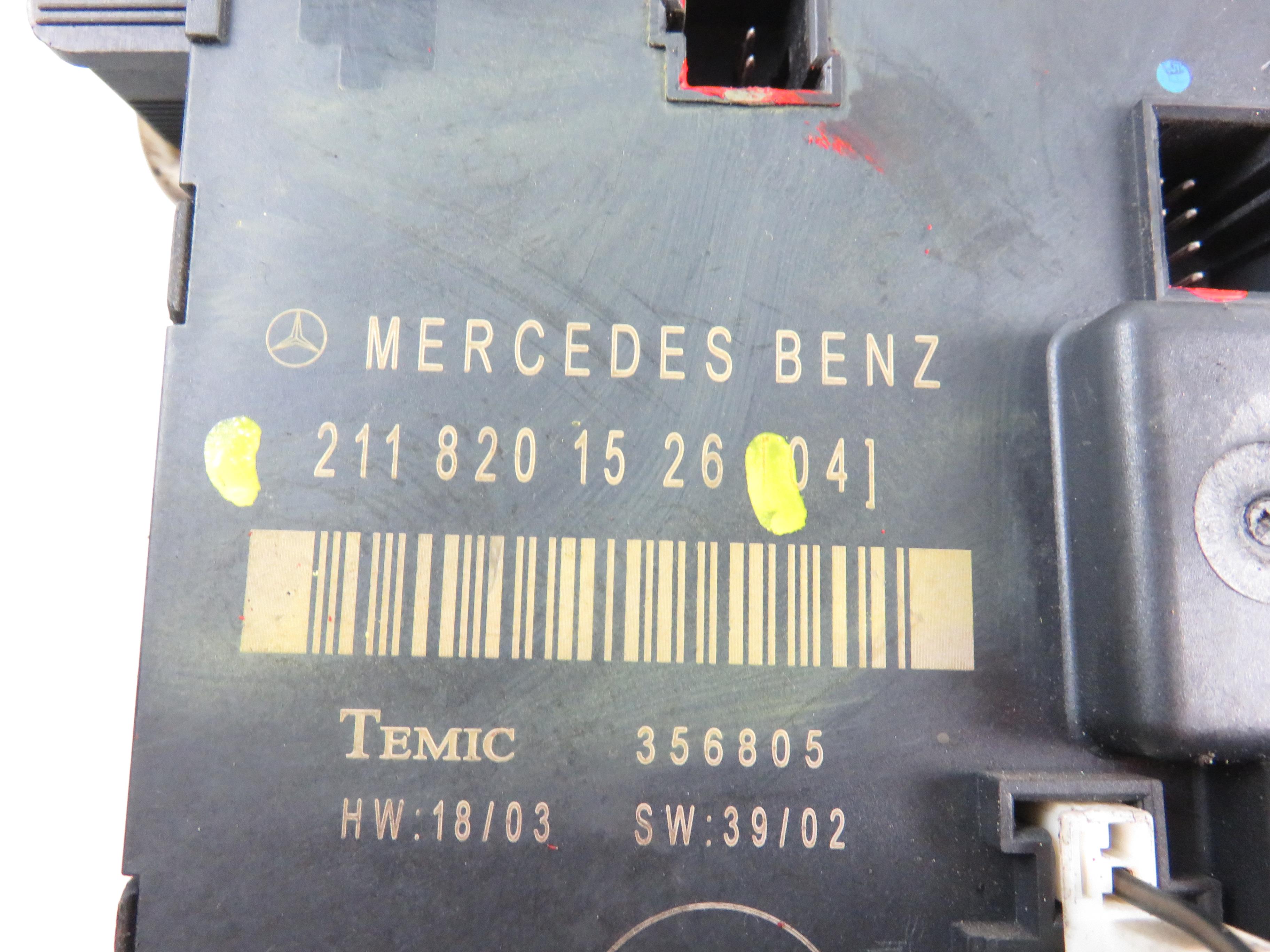 MERCEDES-BENZ E-Class W211/S211 (2002-2009) Front Left Door Control Unit 2118201526 21229969