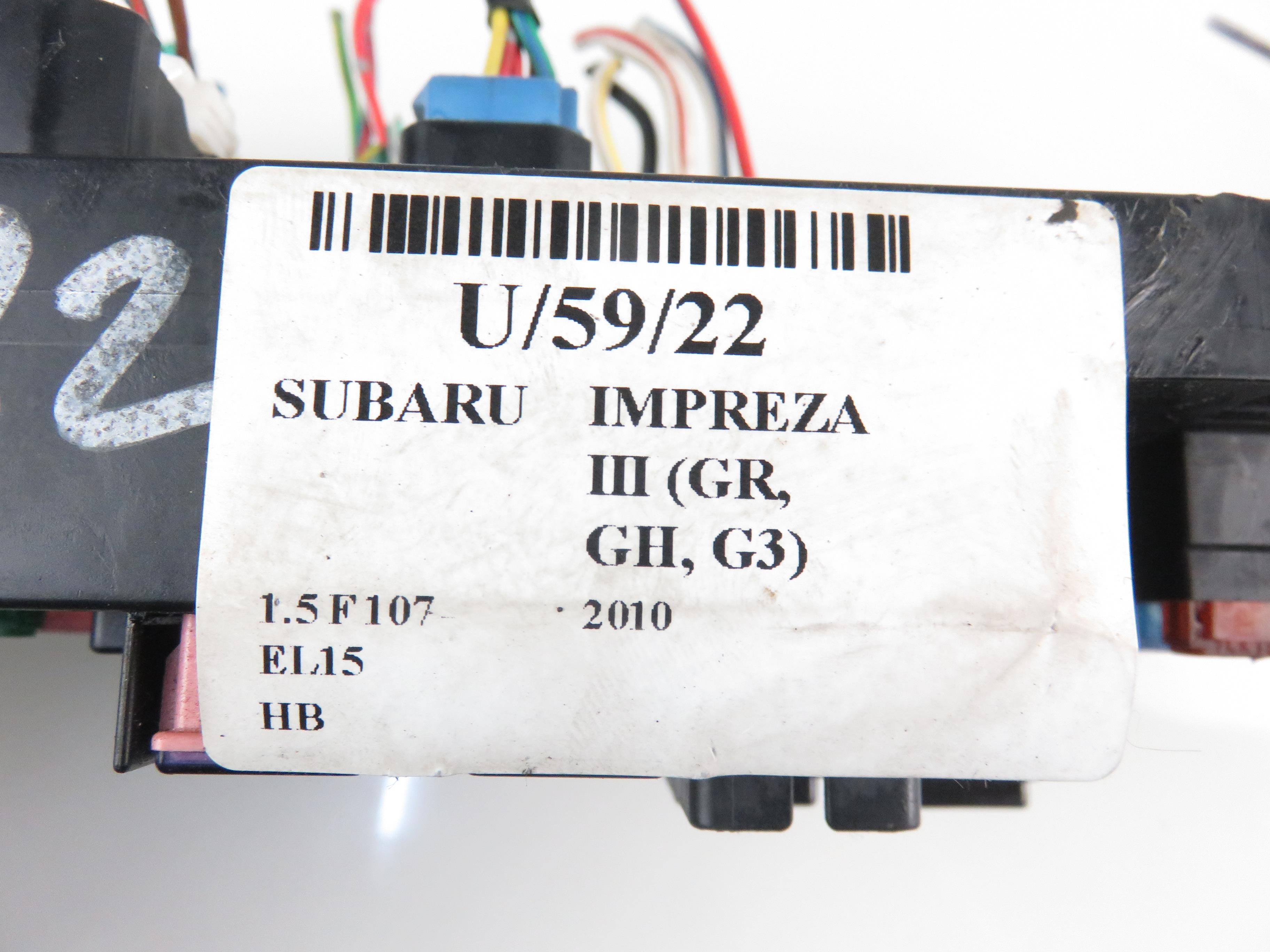 SUBARU Impreza 3 generation (2007-2014) Блок предохранителей 82241FG010,MB100200B 17910780