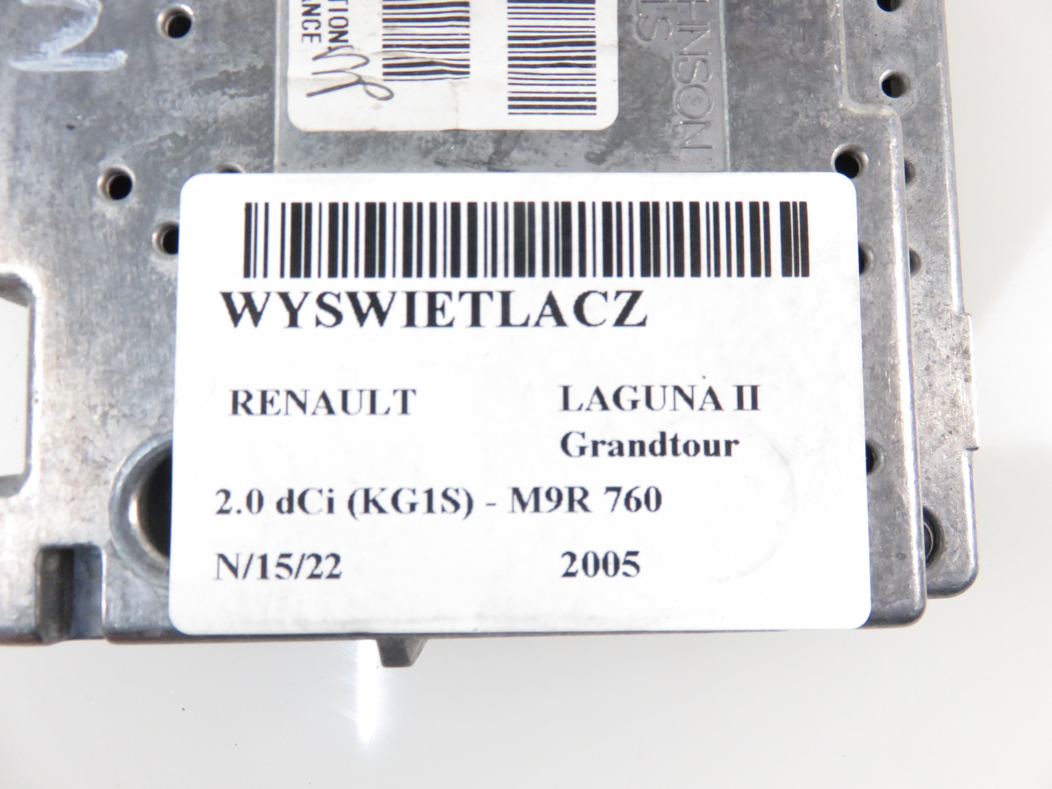RENAULT Laguna 2 generation (2001-2007) Navigacijos ekranas / Ekranas 8200326981 17911198