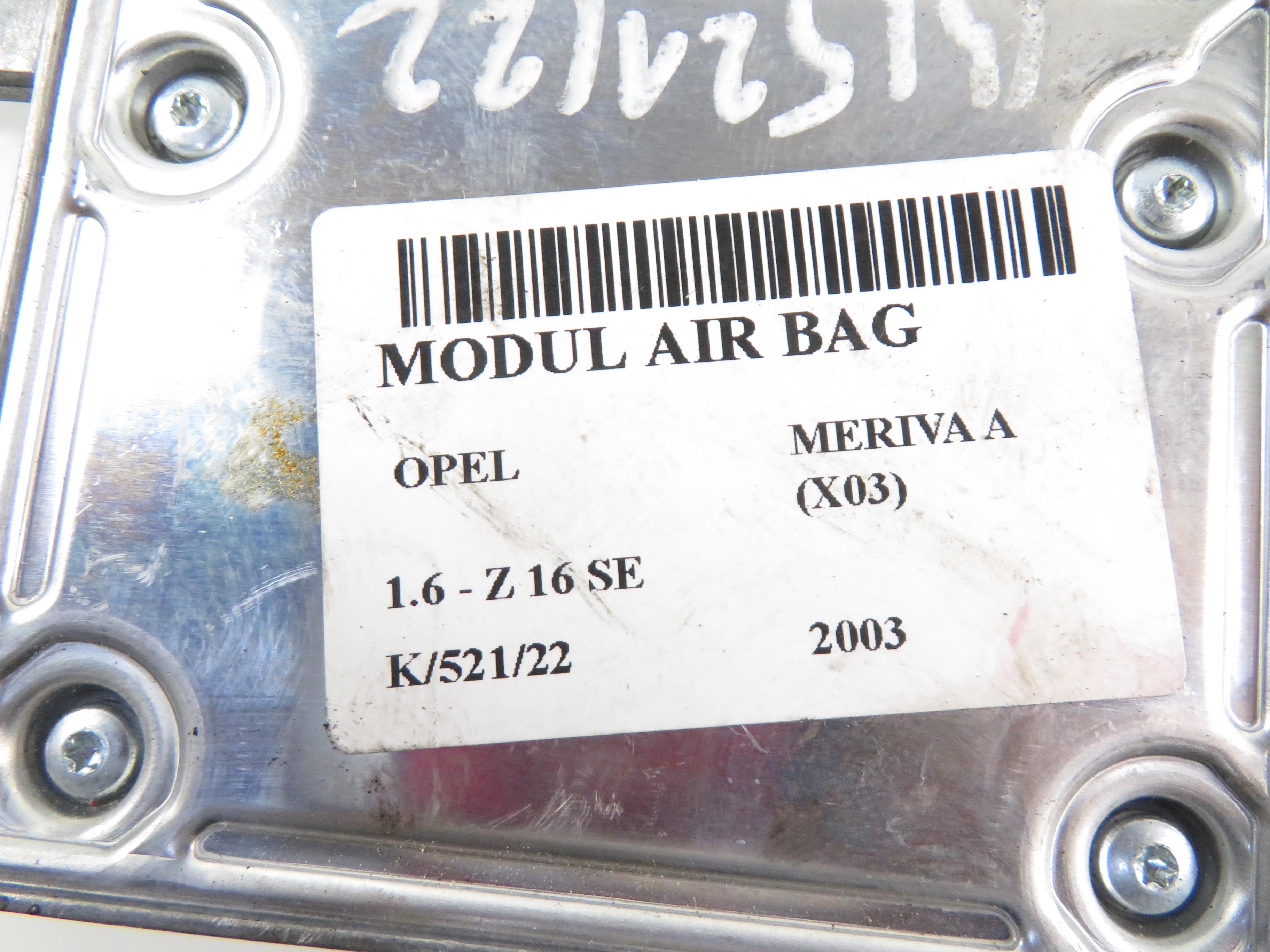 OPEL Meriva 1 generation (2002-2010) Блок SRS 13158712 17795371