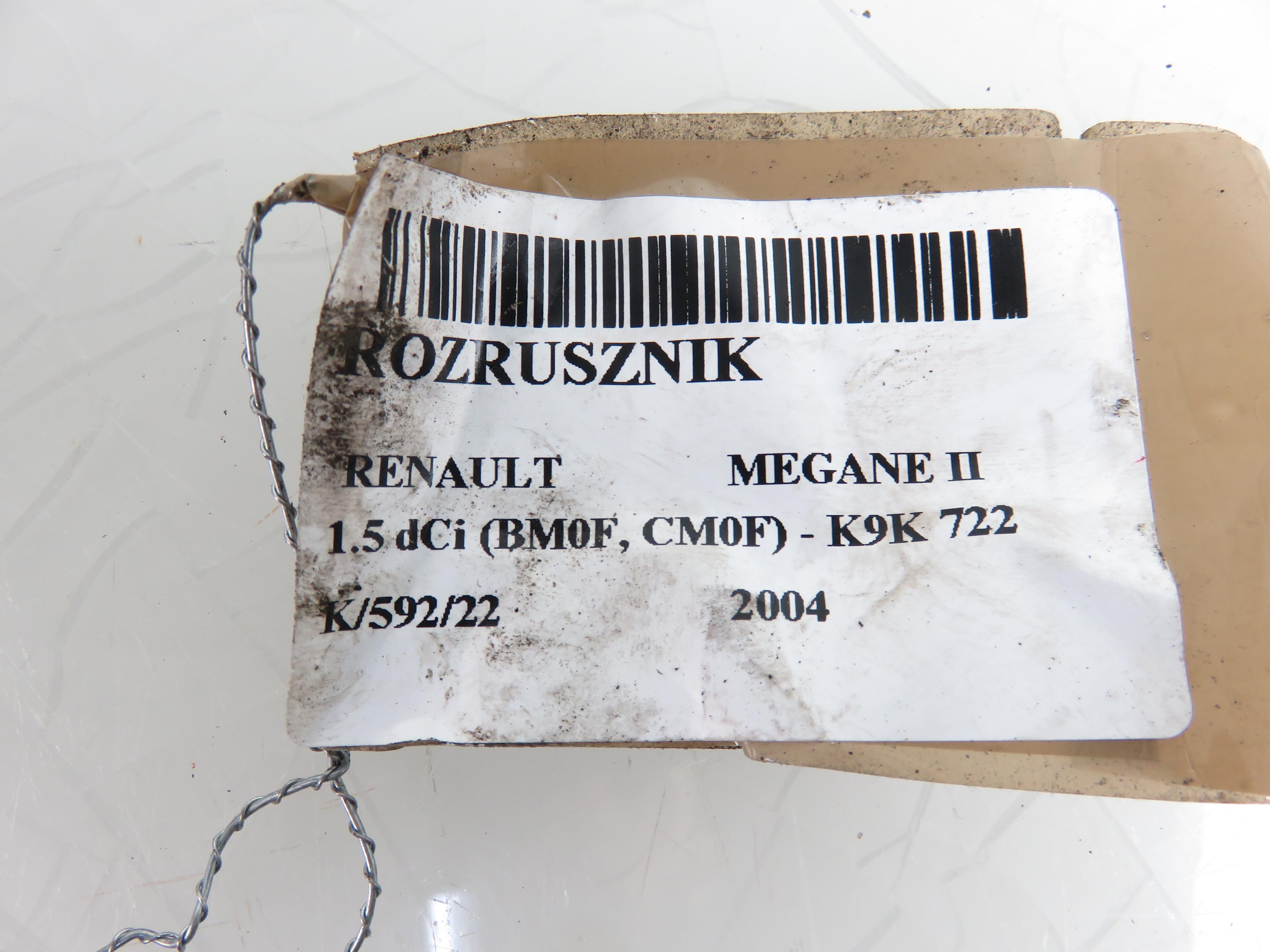 RENAULT Megane 2 generation (2002-2012) Starteris 200227092, M000T91581 22022200