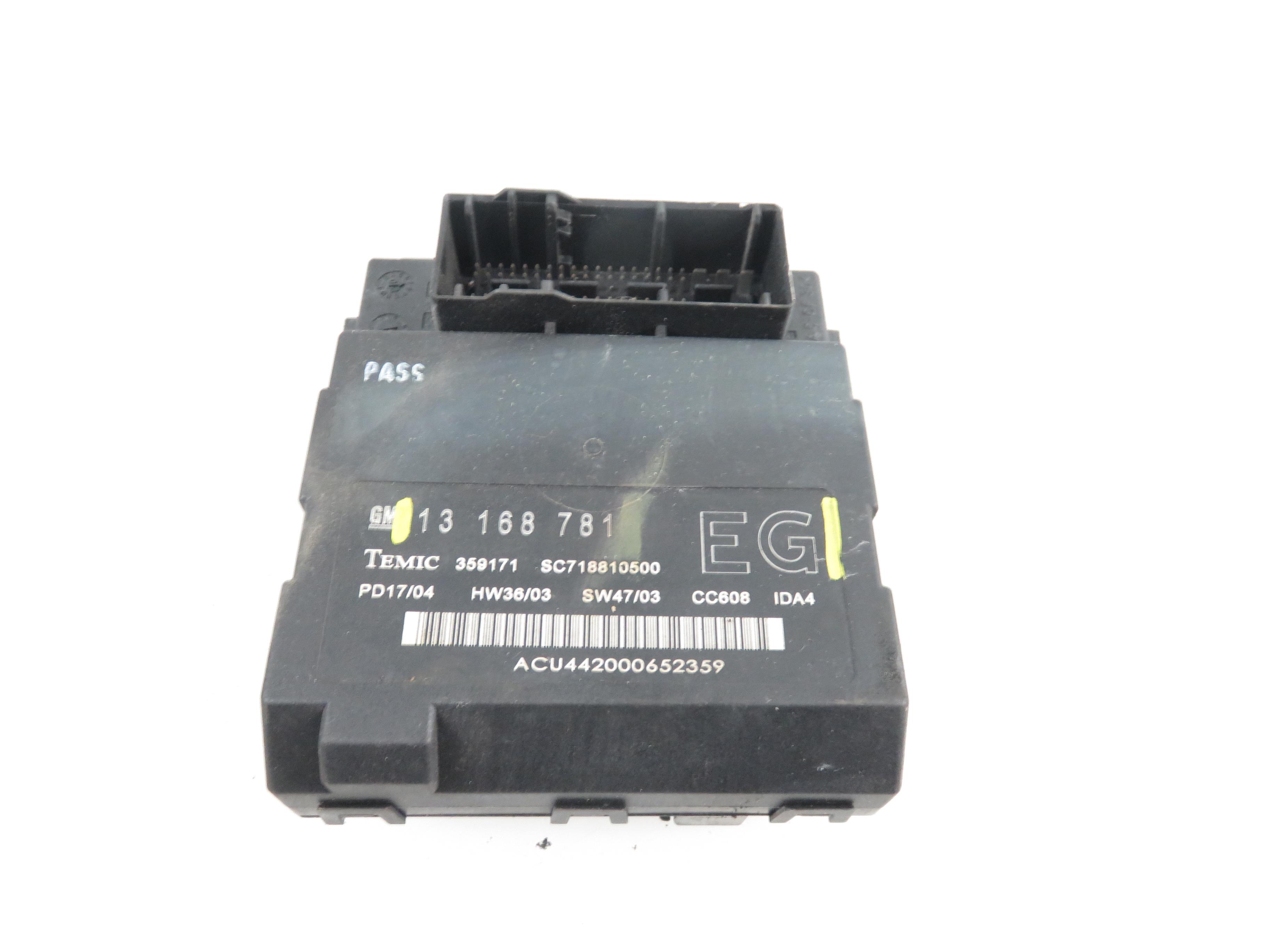 OPEL Vectra C (2002-2005) Comfort Control Unit 13168781EG 17975374