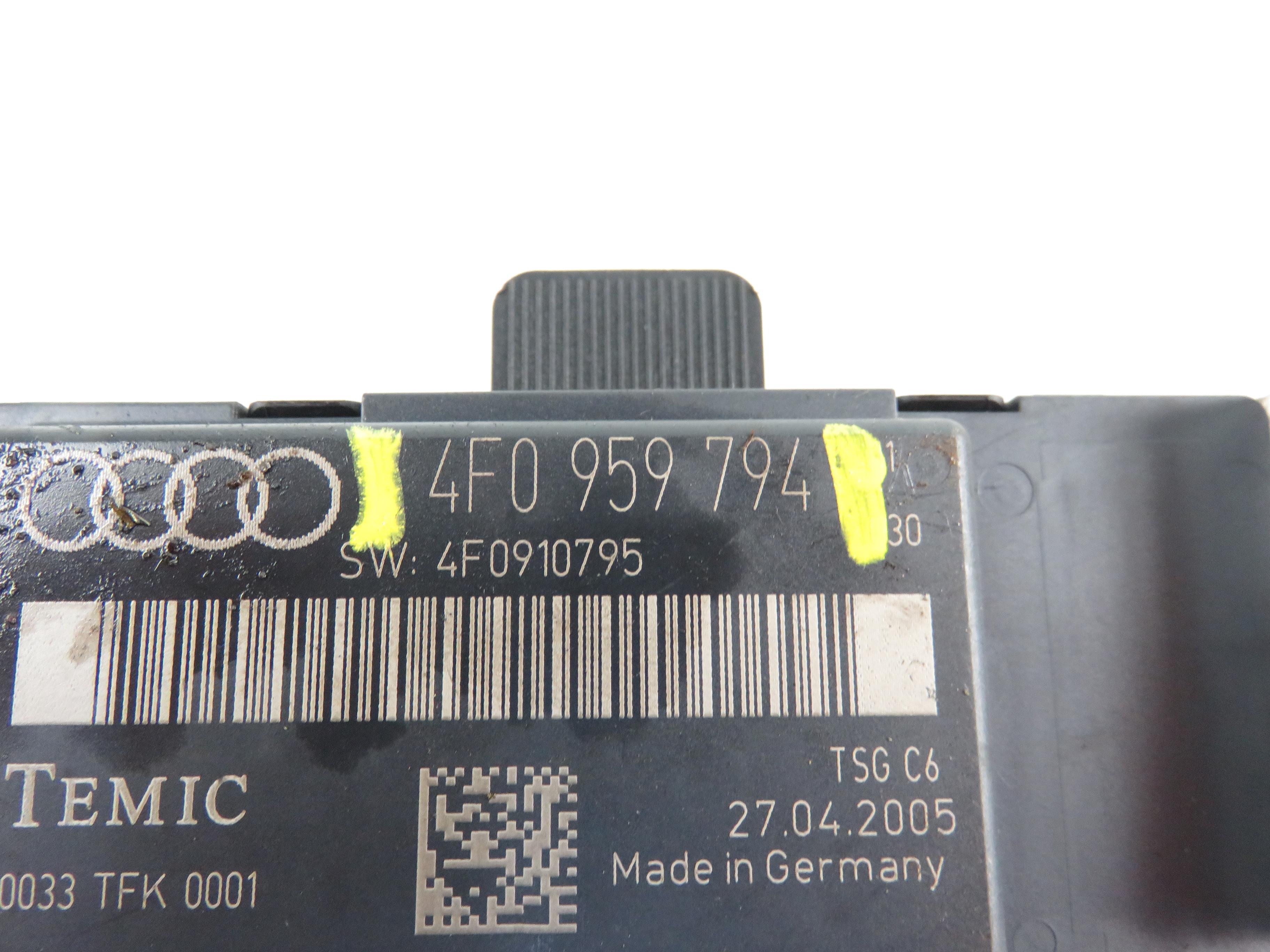 AUDI A6 C6/4F (2004-2011) Блок керування передніми лівими дверима 4F0959794 21857004