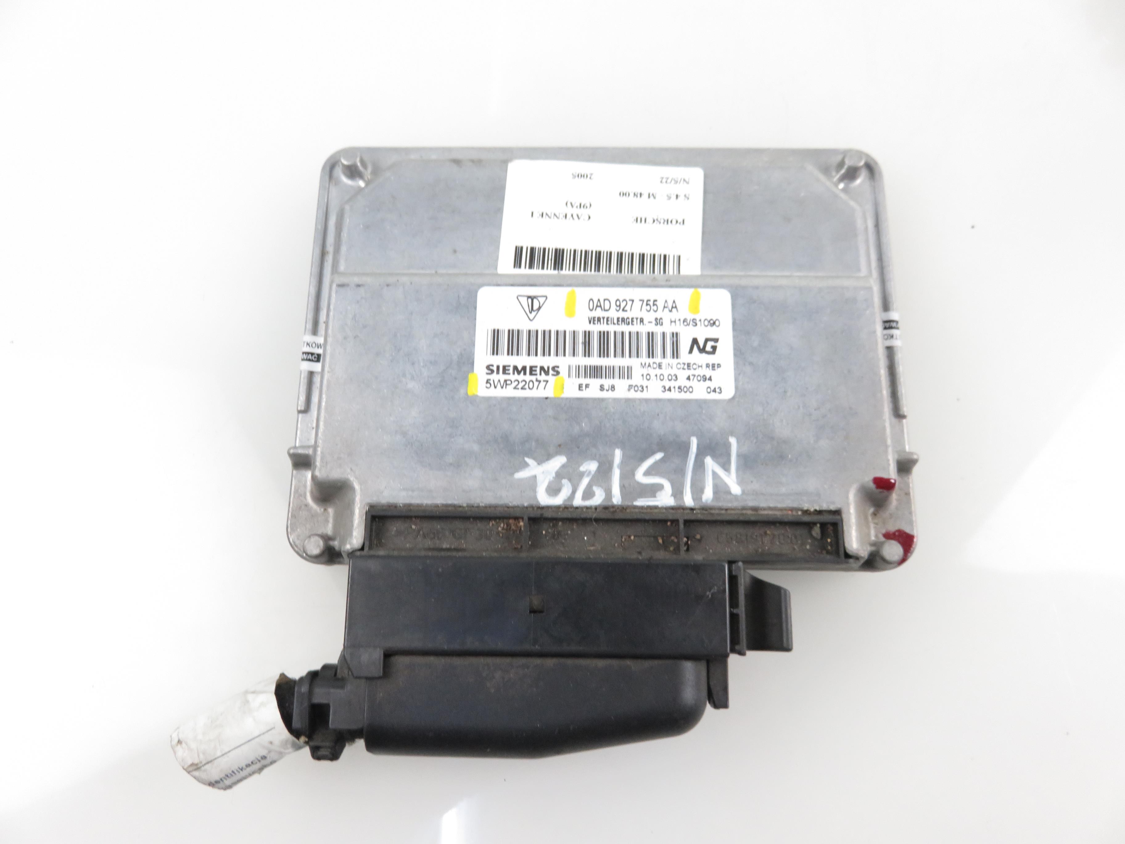 PORSCHE Cayenne 955 (2002-2010) Gear Distribution Box Control Unit 0AD927755AA, 5WP22077 17821704