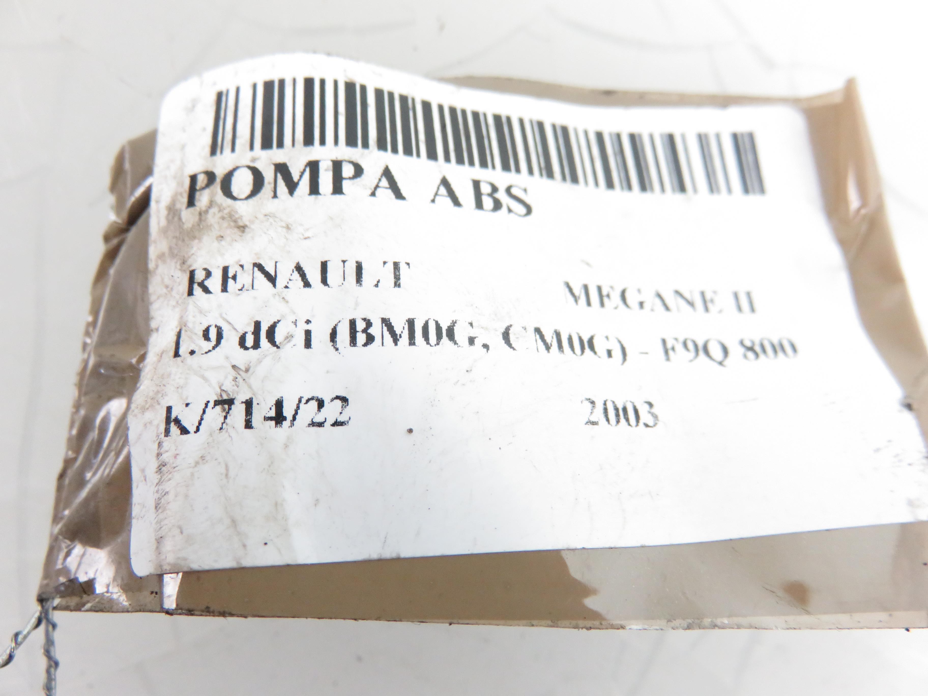 RENAULT Megane 1 generation (1995-2003) ABS Pump 0265800317 17801043