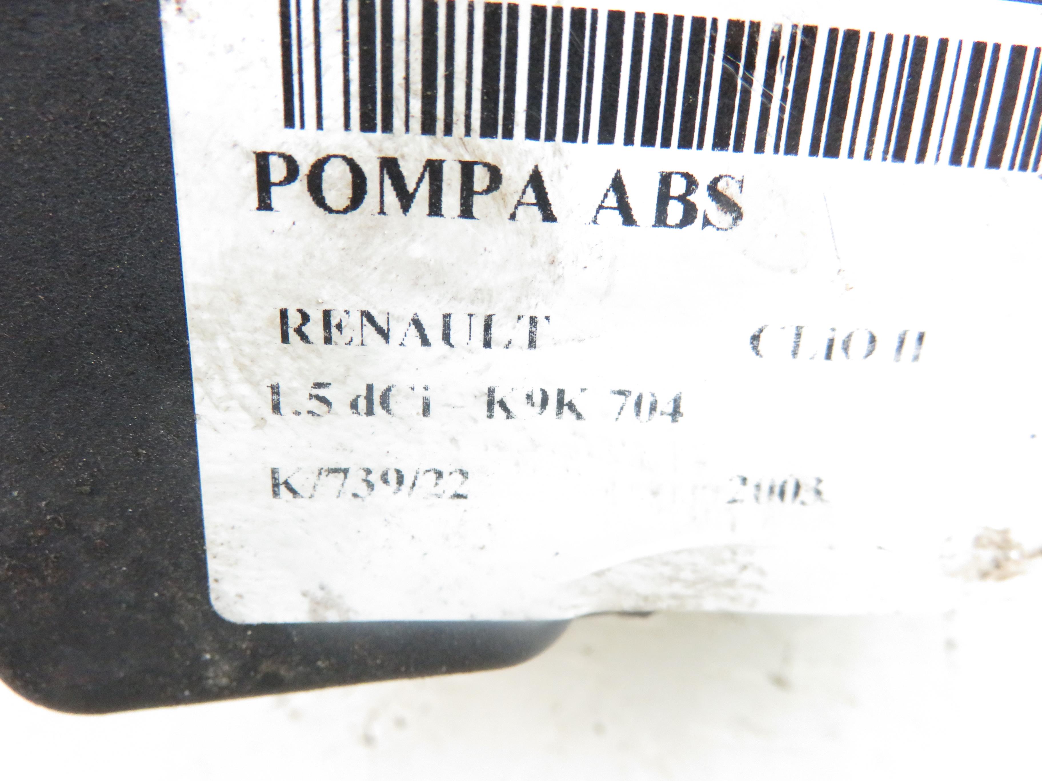 RENAULT Clio 2 generation (1998-2013) ABS blokas 0265800335 17822505