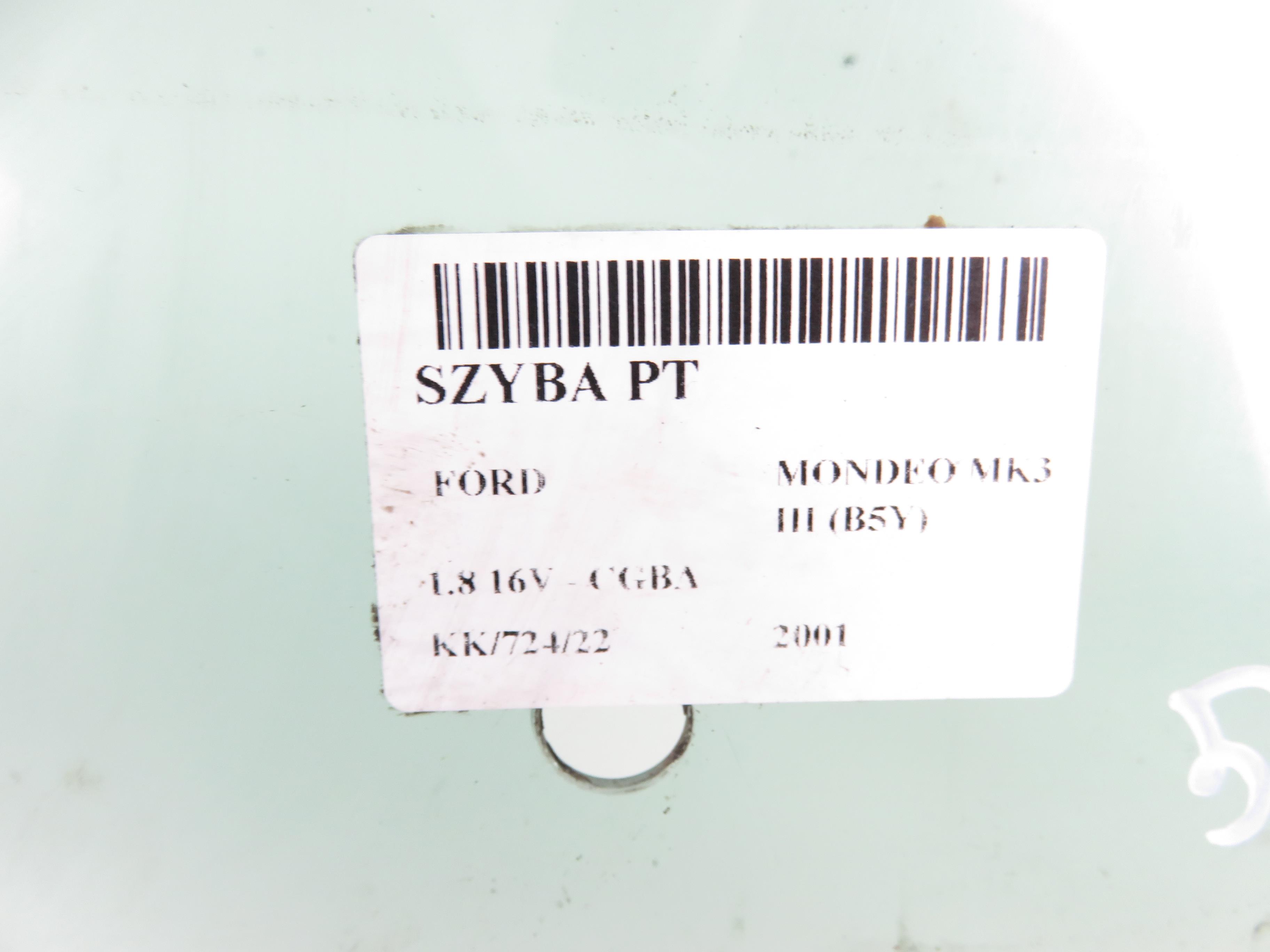 FORD Mondeo 3 generation (2000-2007) Rear Right  Window 43R00021 17801507