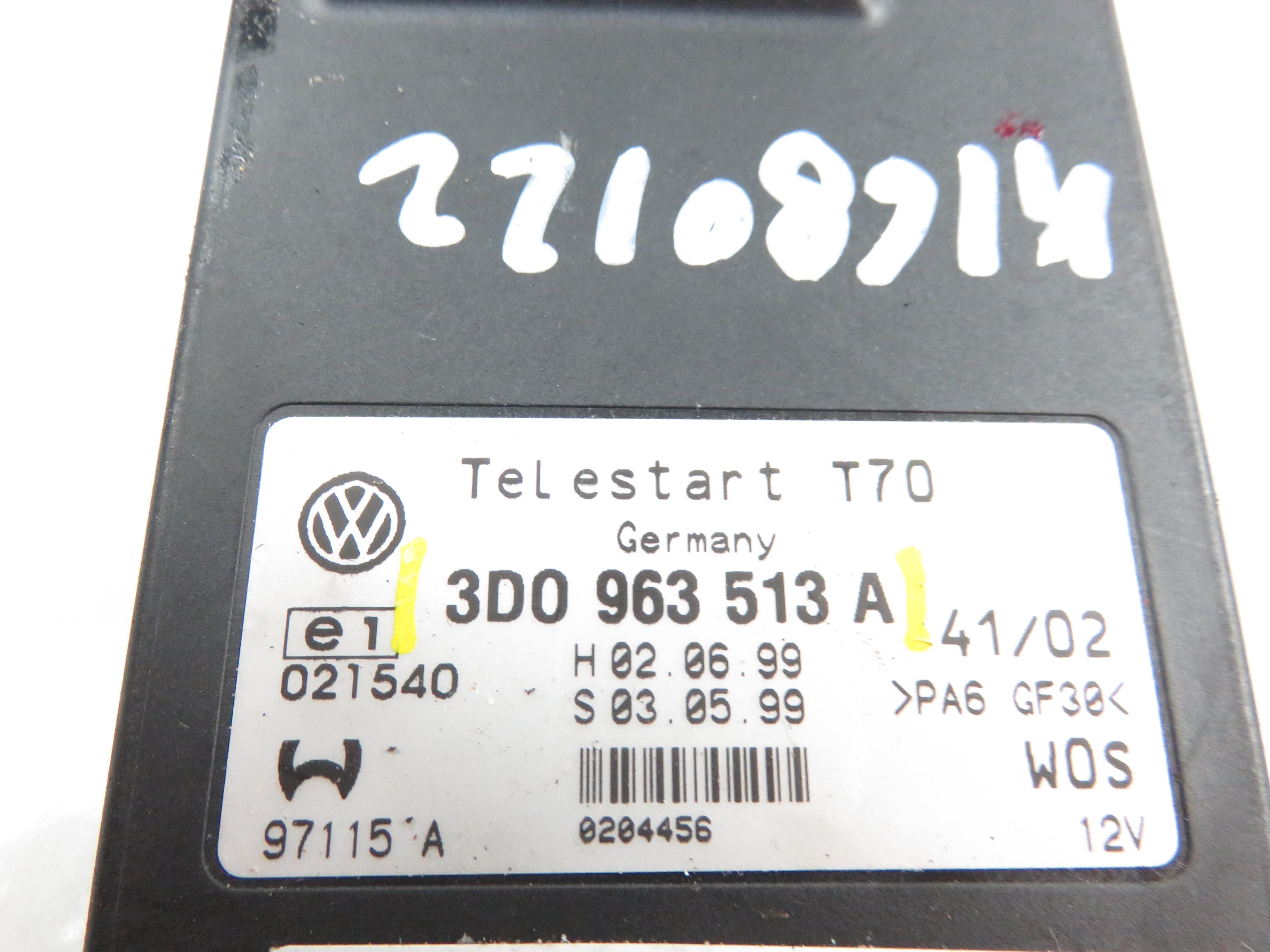 AUDI A8 D3/4E (2002-2010) Autonom varmekontrollenhet 3D0963513A 21836720