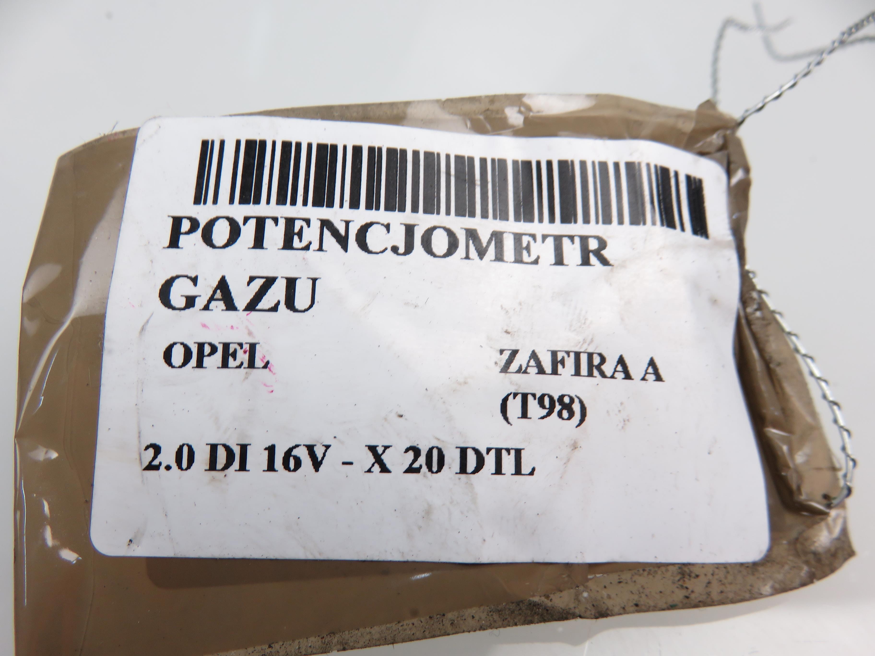 OPEL Zafira A (1999-2003) Педаль газа 0281002298, 90581208AQ 17799973