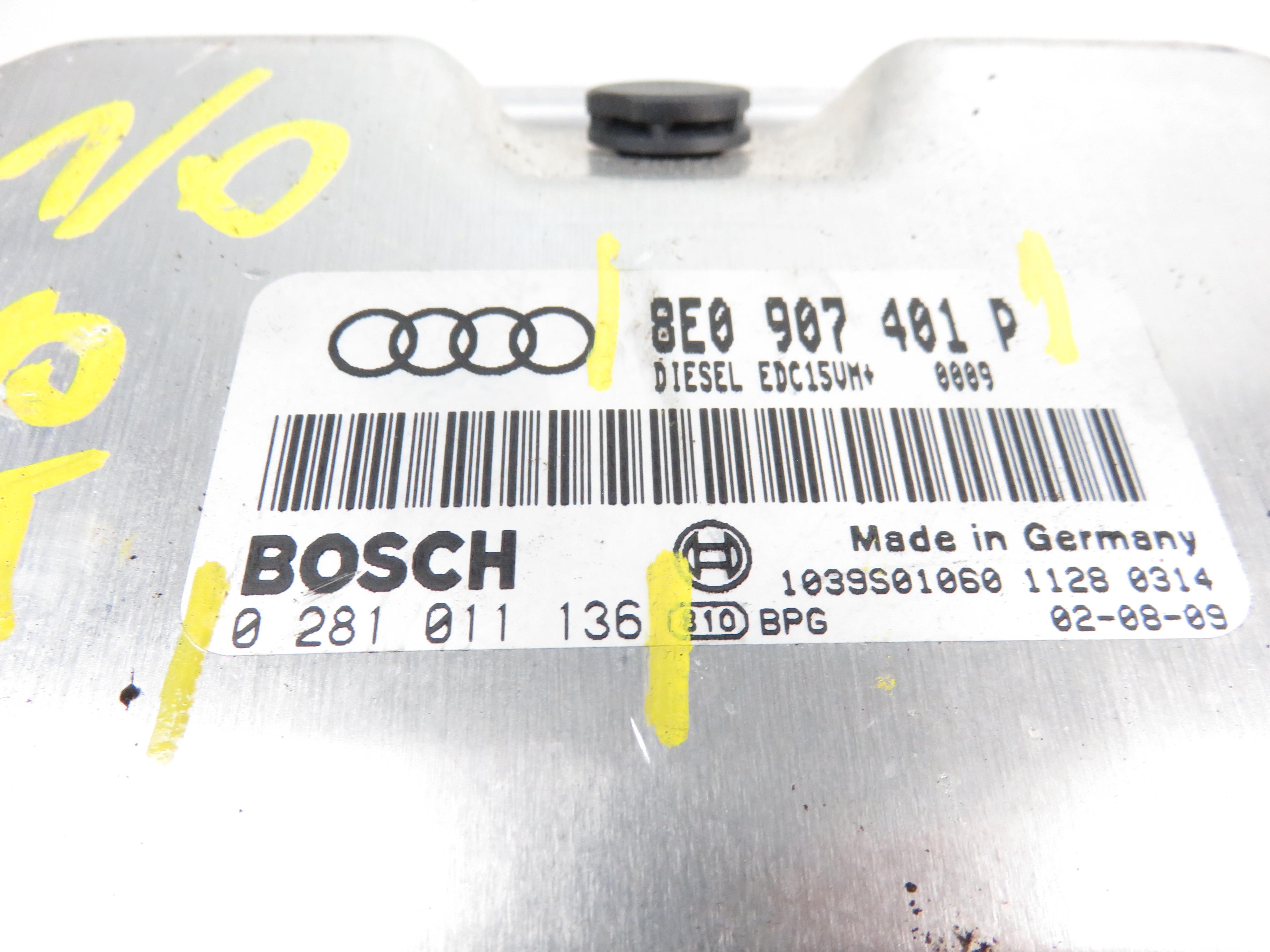 AUDI A6 C5/4B (1997-2004) Unitatea de control 8E0907401P, 0281011136 21836368