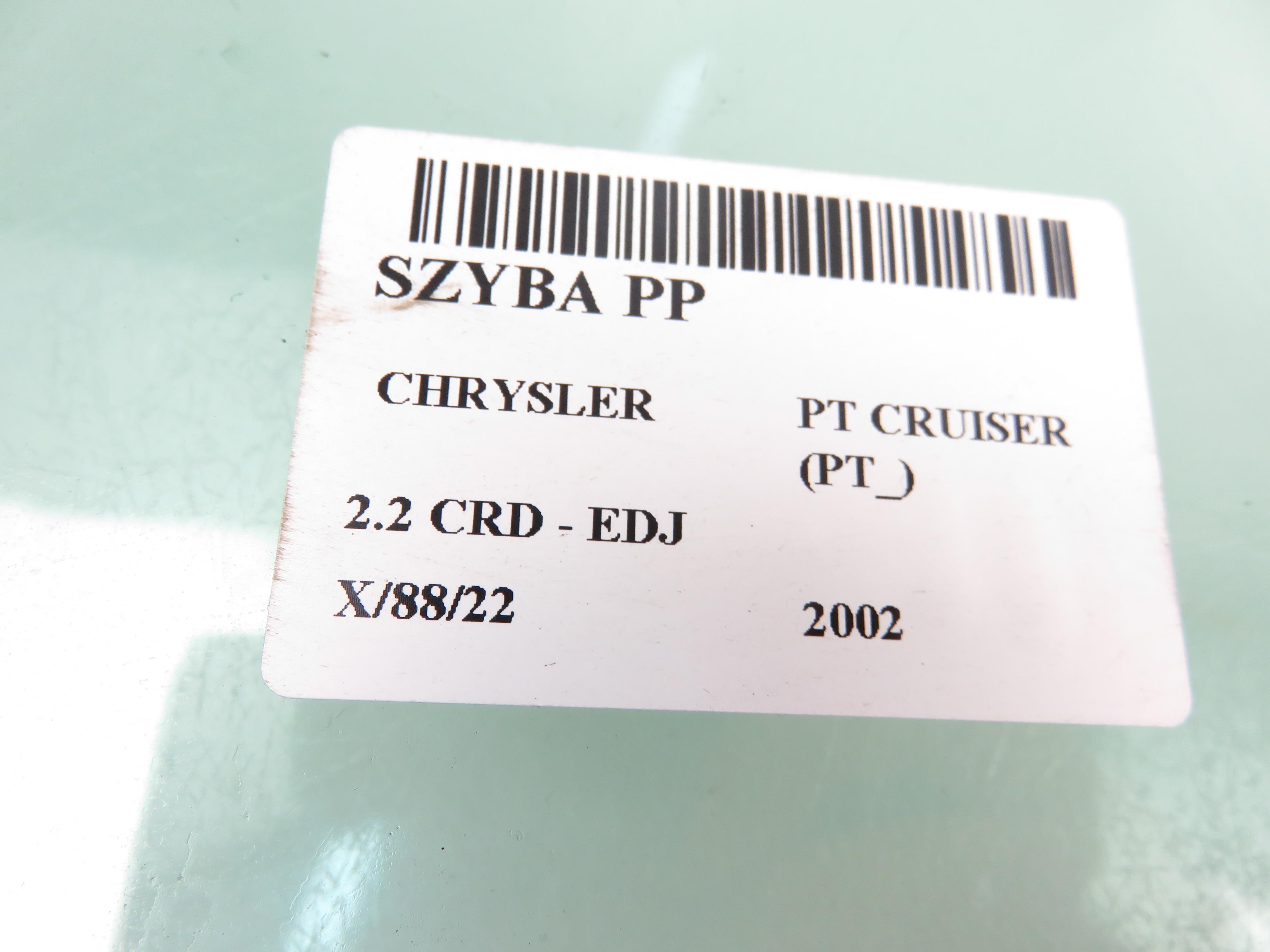 CHRYSLER PT Cruiser 1 generation (2000-2010) Priekinė dešinė fortkutė (mažasis stiklas) 22041880