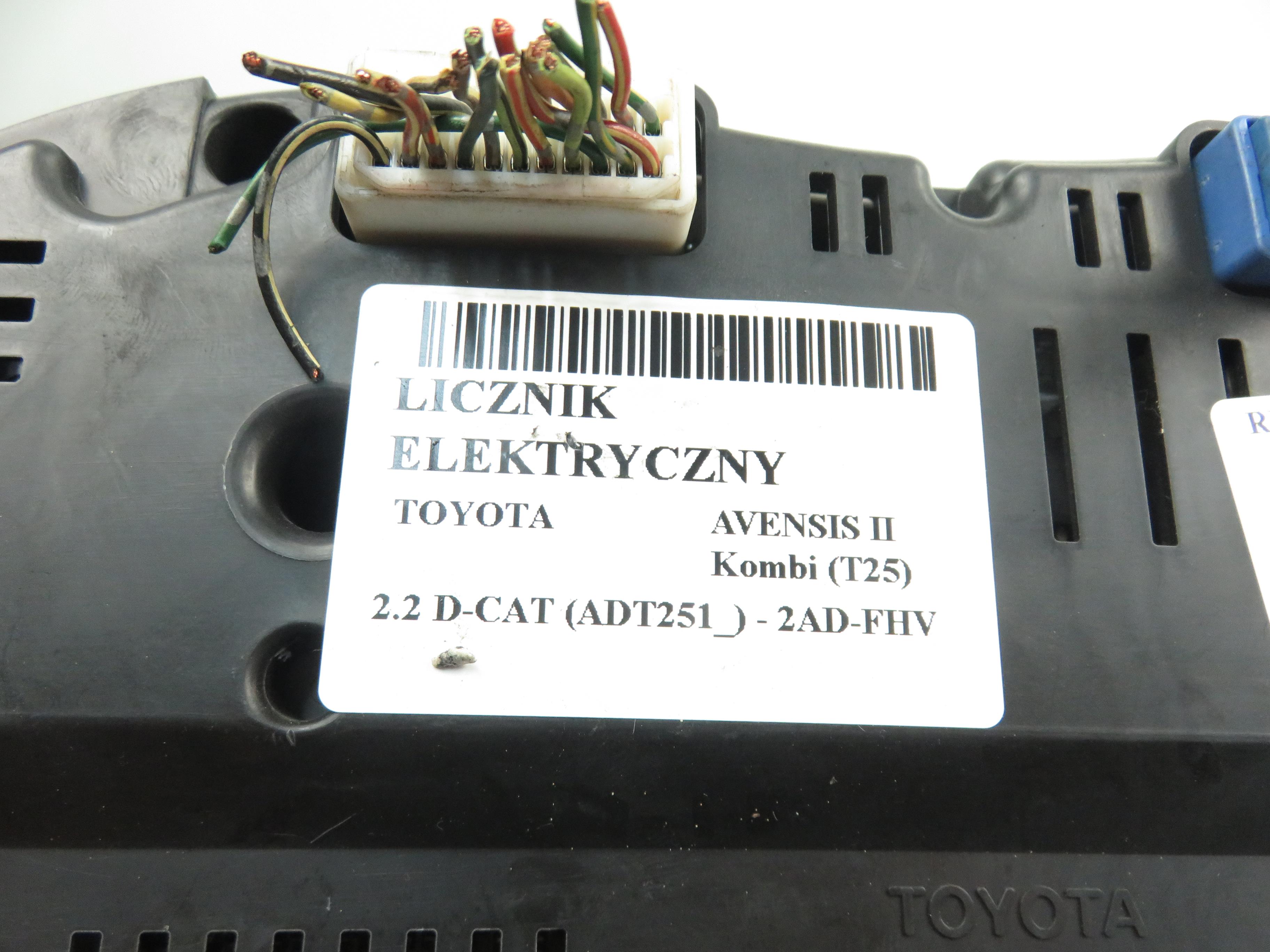 TOYOTA Avensis 2 generation (2002-2009) Спидометр 8380005851B,82574305632 22023064