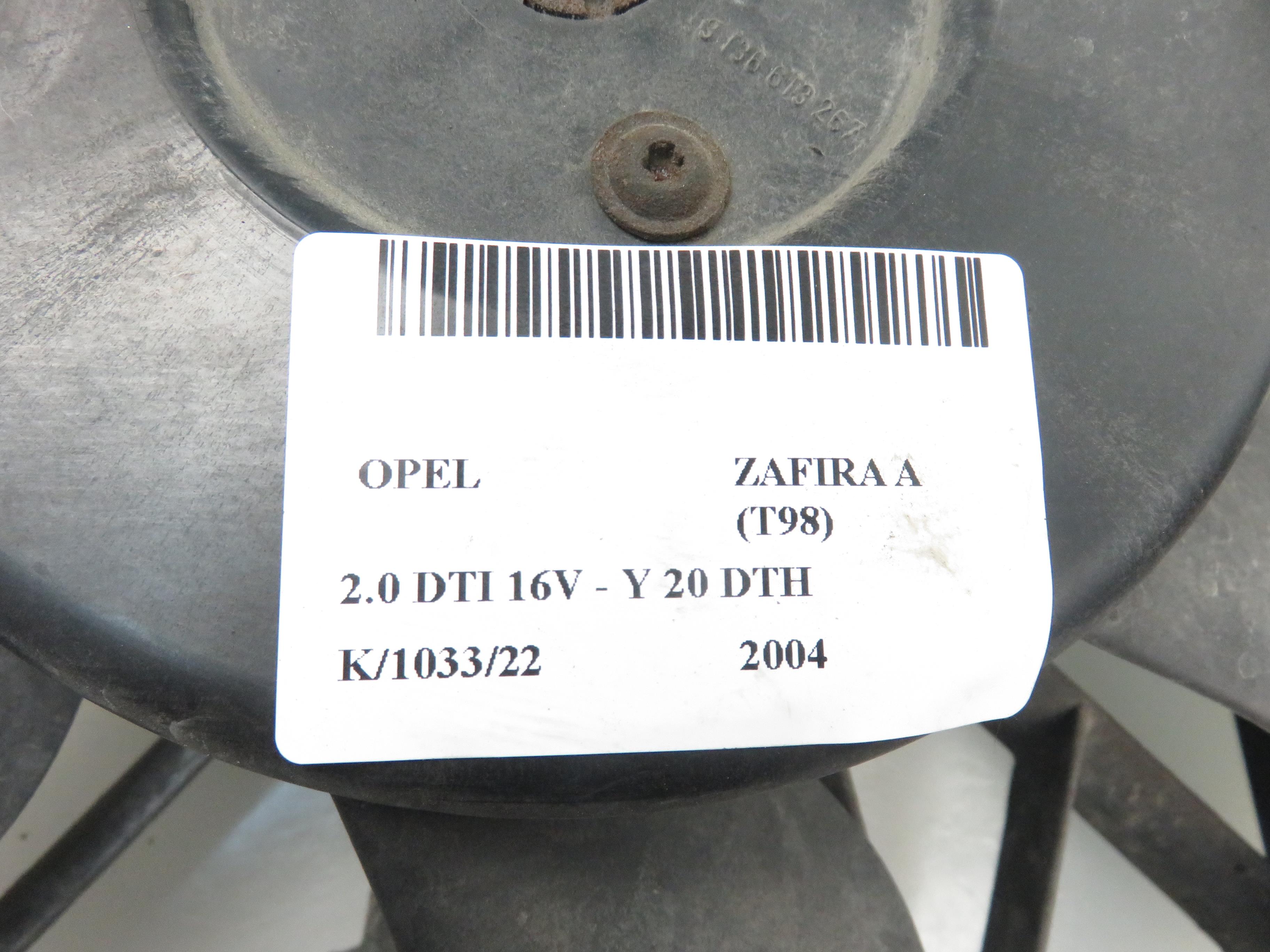 OPEL Zafira Ventilateur de l'unité de commande du moteur 24431828, 0130303246 17798711