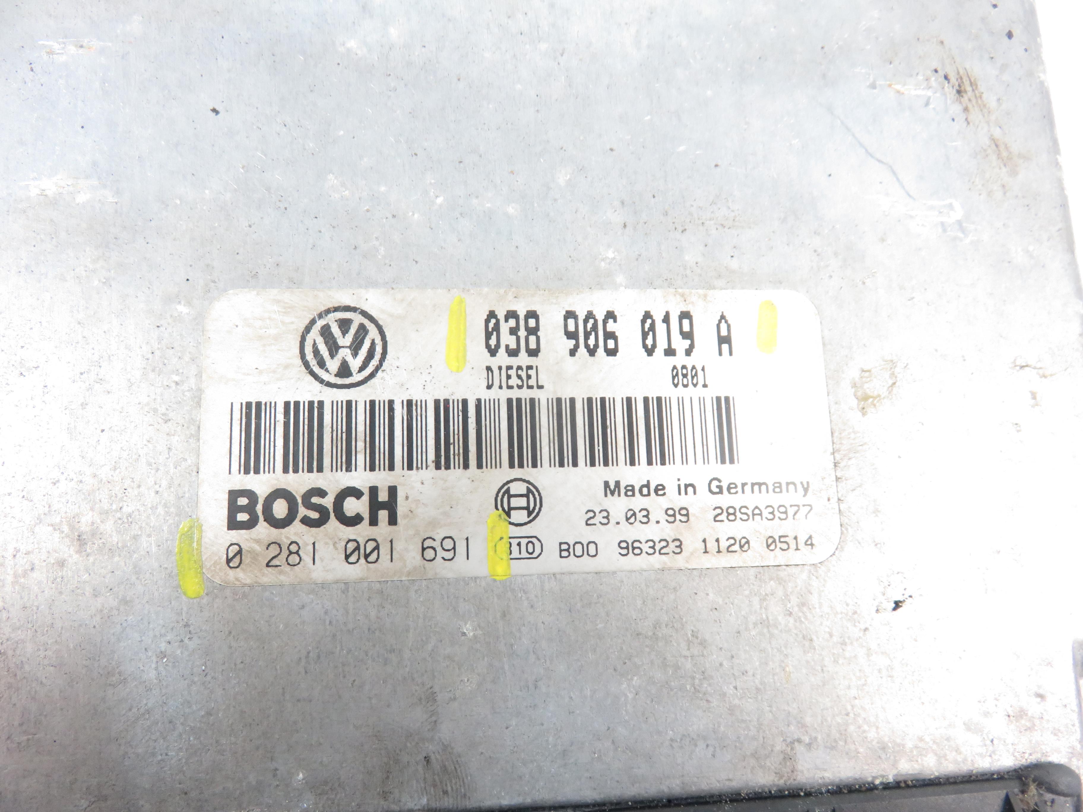 VOLKSWAGEN Passat Variant 1 generation (2010-2024) Control Unit 038906019a,0281001691 21873540