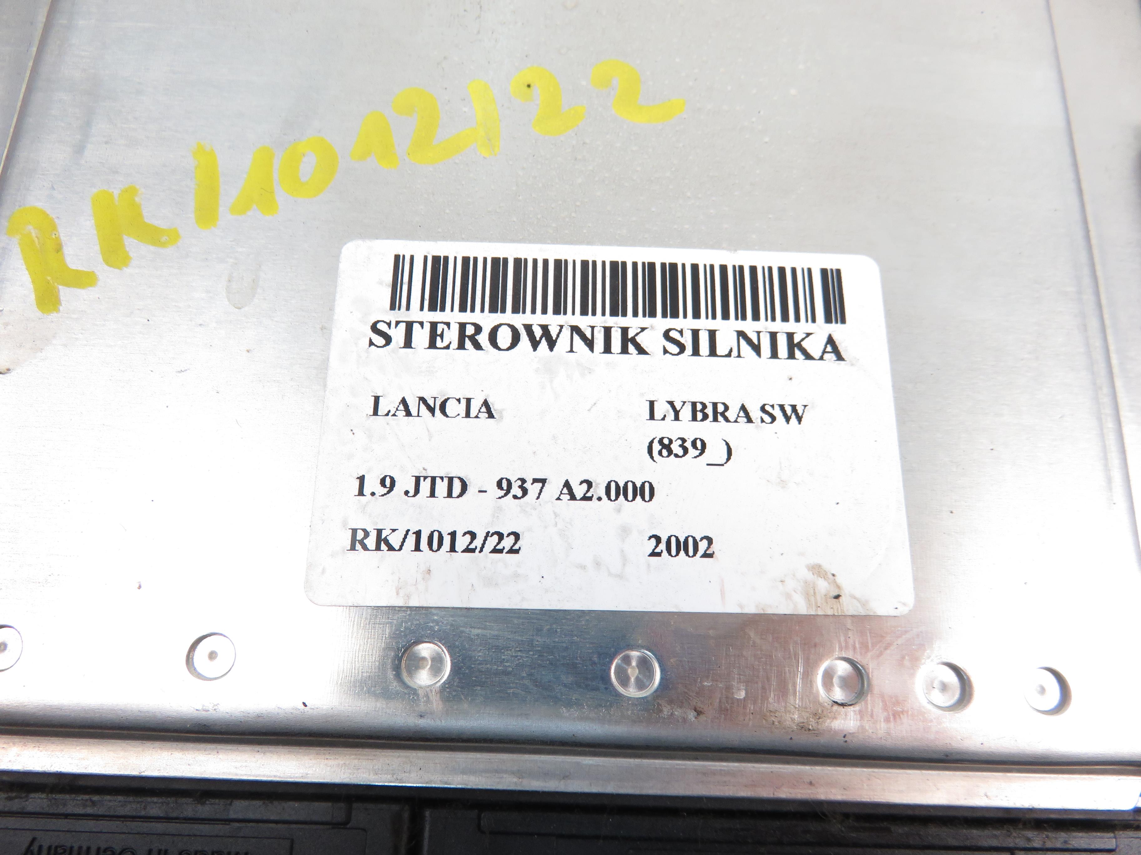 LANCIA Lybra 1 generation (1999-2006) Control Unit 55186487, 0281010338 22023580