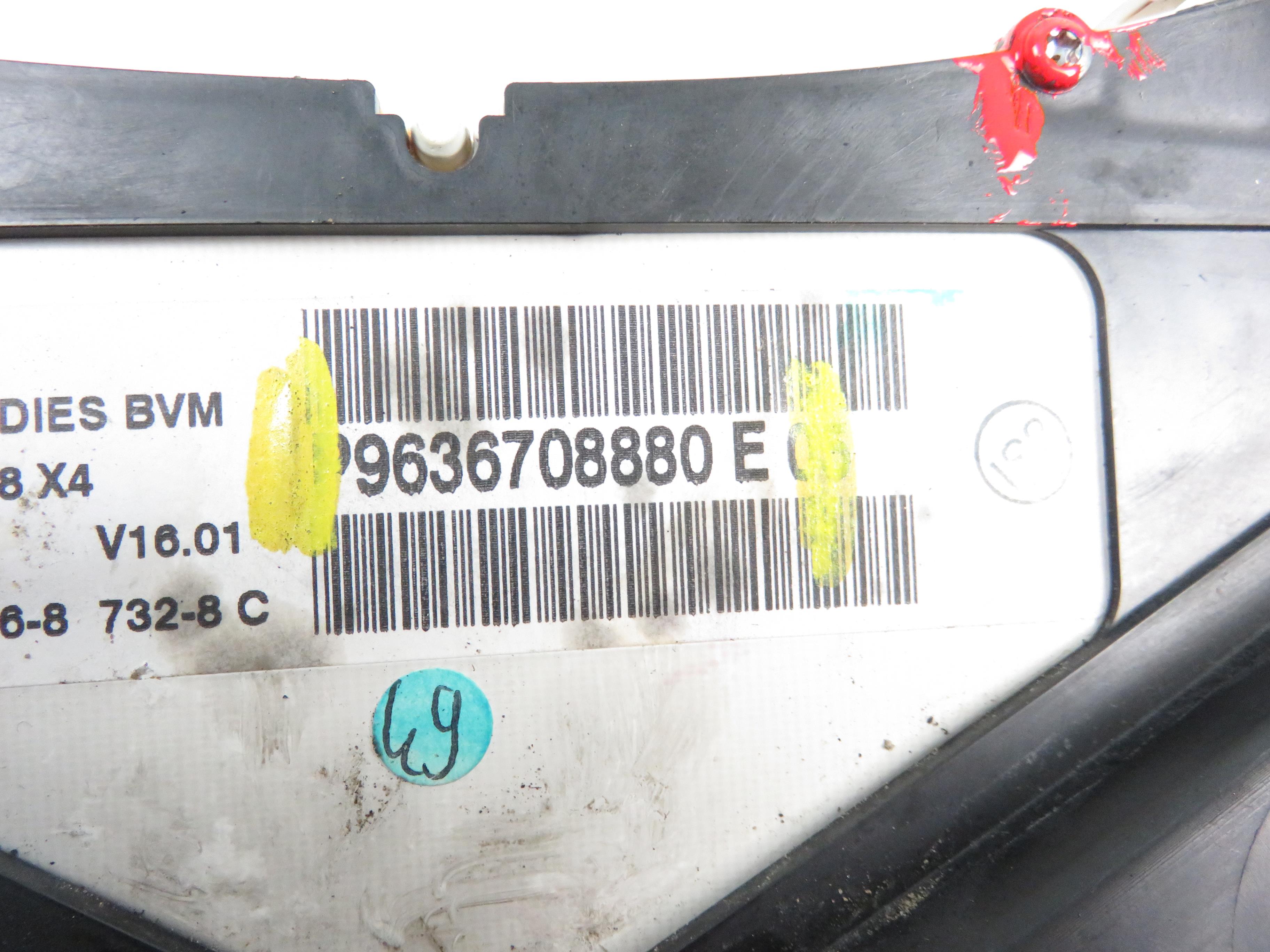 PEUGEOT 307 1 generation (2001-2008) Speedometer 9636708880e 17799906