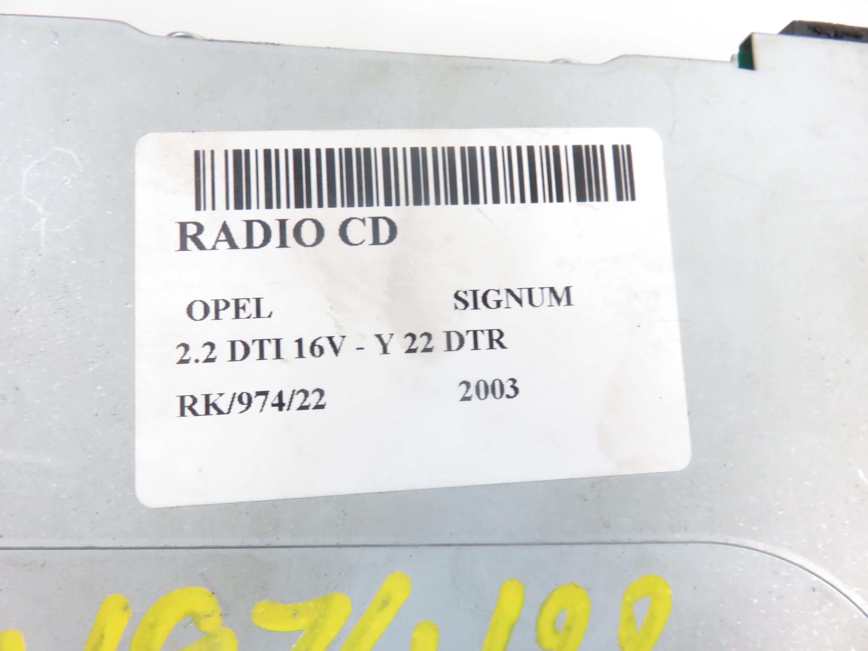 OPEL Signum C (2003-2008) Muzikos grotuvas be navigacijos 93176762, 13132282 17801968