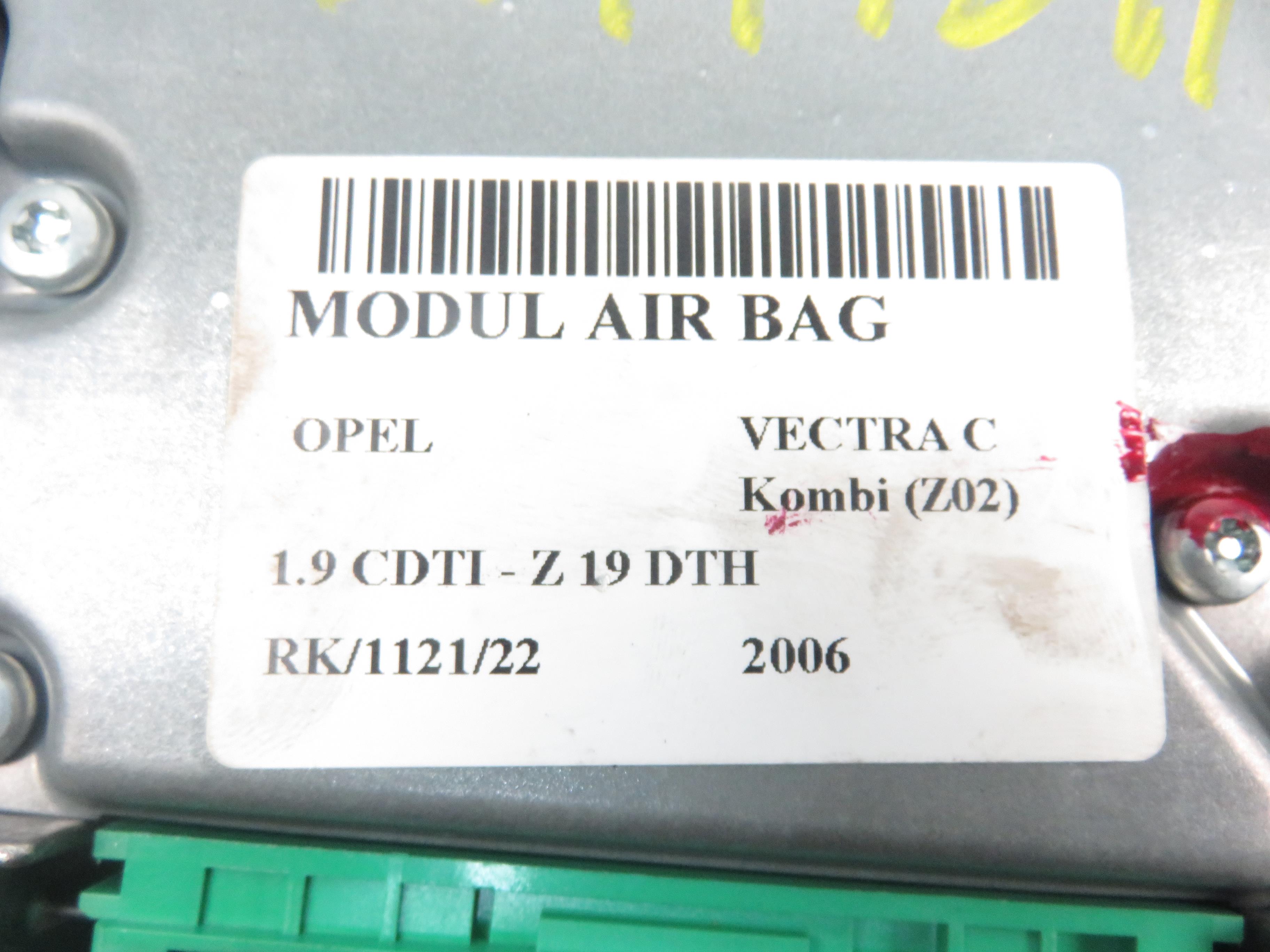 OPEL Vectra C (2002-2005) Oro pagalvių (SRS) valdymo blokas (kompiuteris) 13186948 17796027