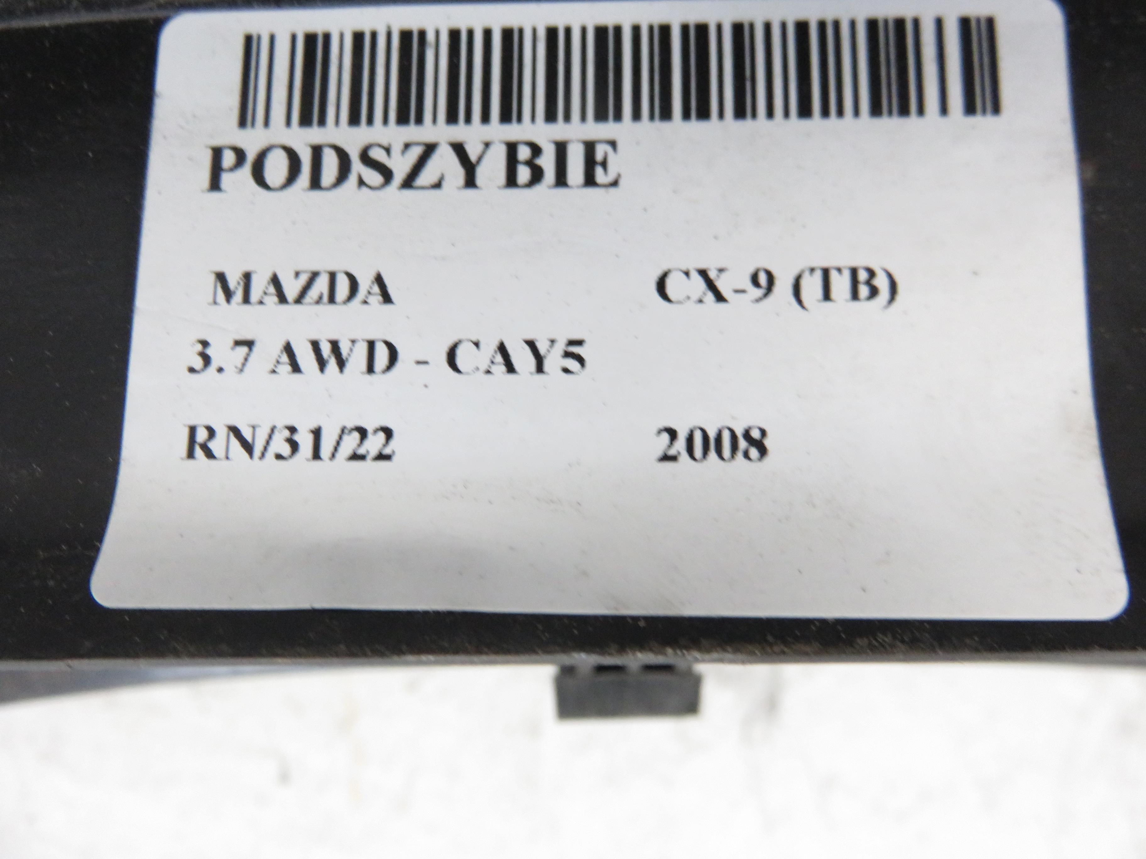 MAZDA CX-9 1 generation (2007-2015) Scuttle Panel TD12507P1, TD11507R1, TD11507S1 17796211