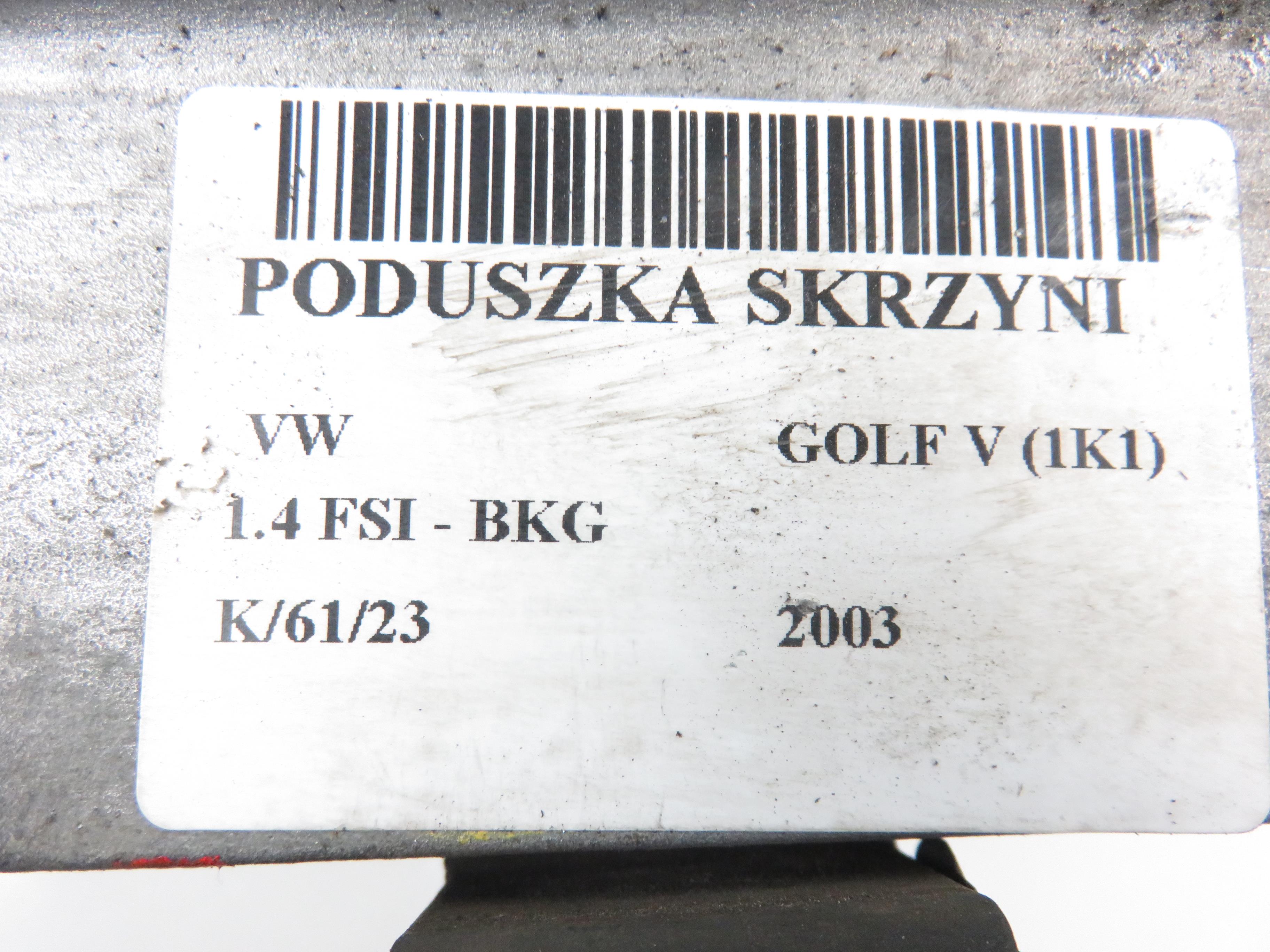 VOLKSWAGEN Golf 5 generation (2003-2009) Greičių (pavarų) dėžės pagalvė 1K0199555 21930506