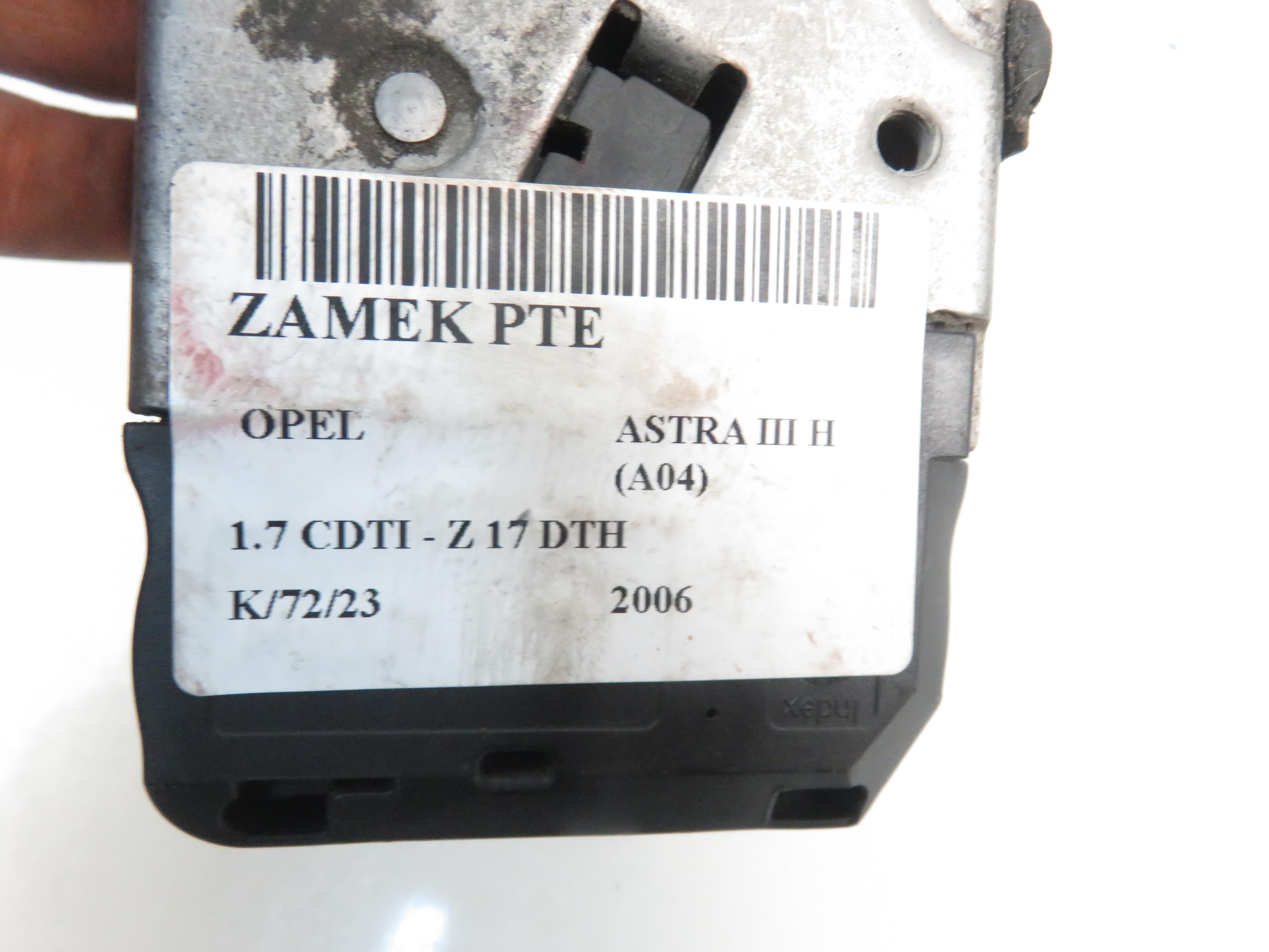 OPEL Astra H (2004-2014) Замок задней правой двери 13210739 17852322