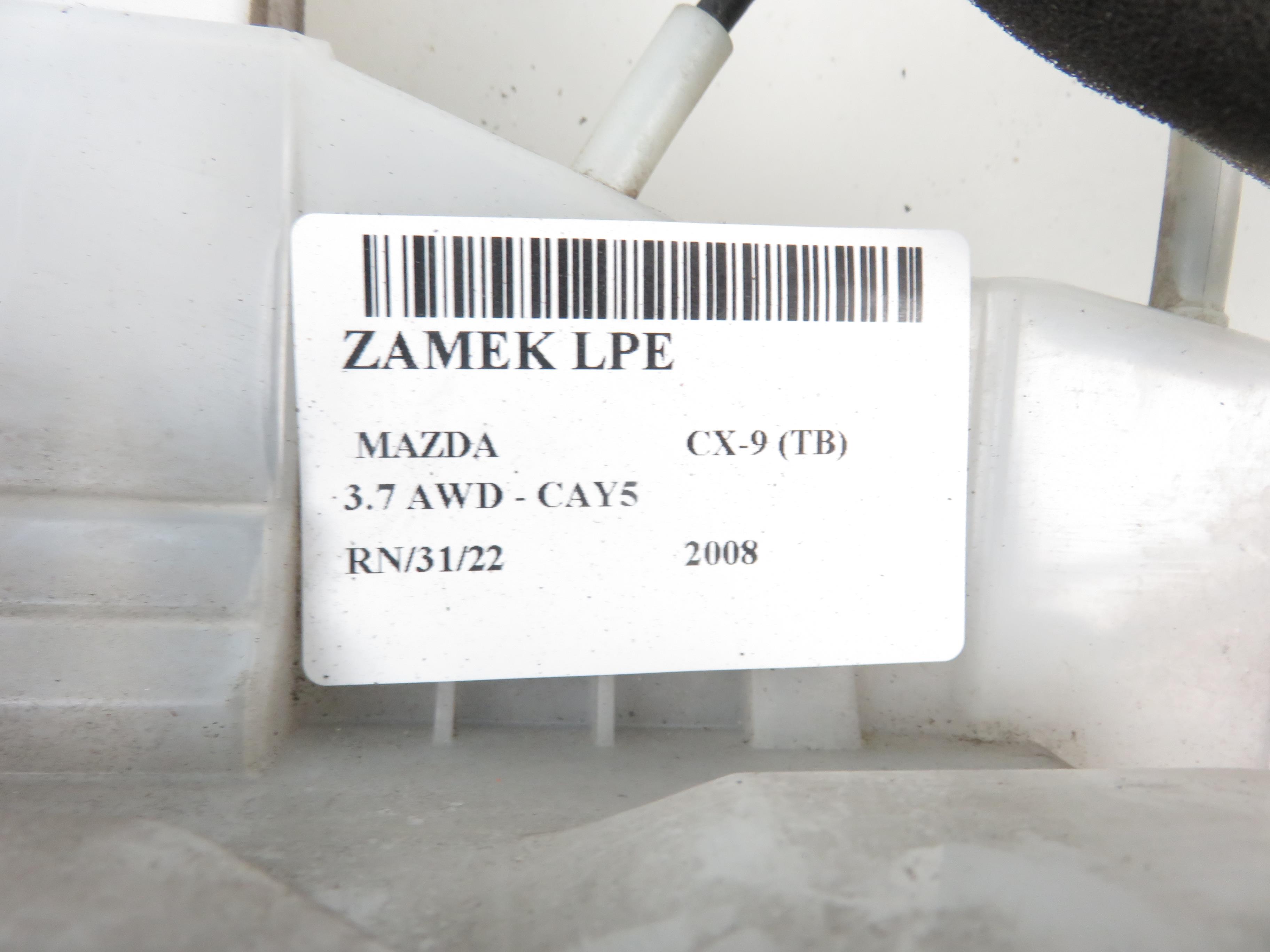 MAZDA CX-9 1 generation (2007-2015) Främre vänstra dörrlås Y18TL2 17796266