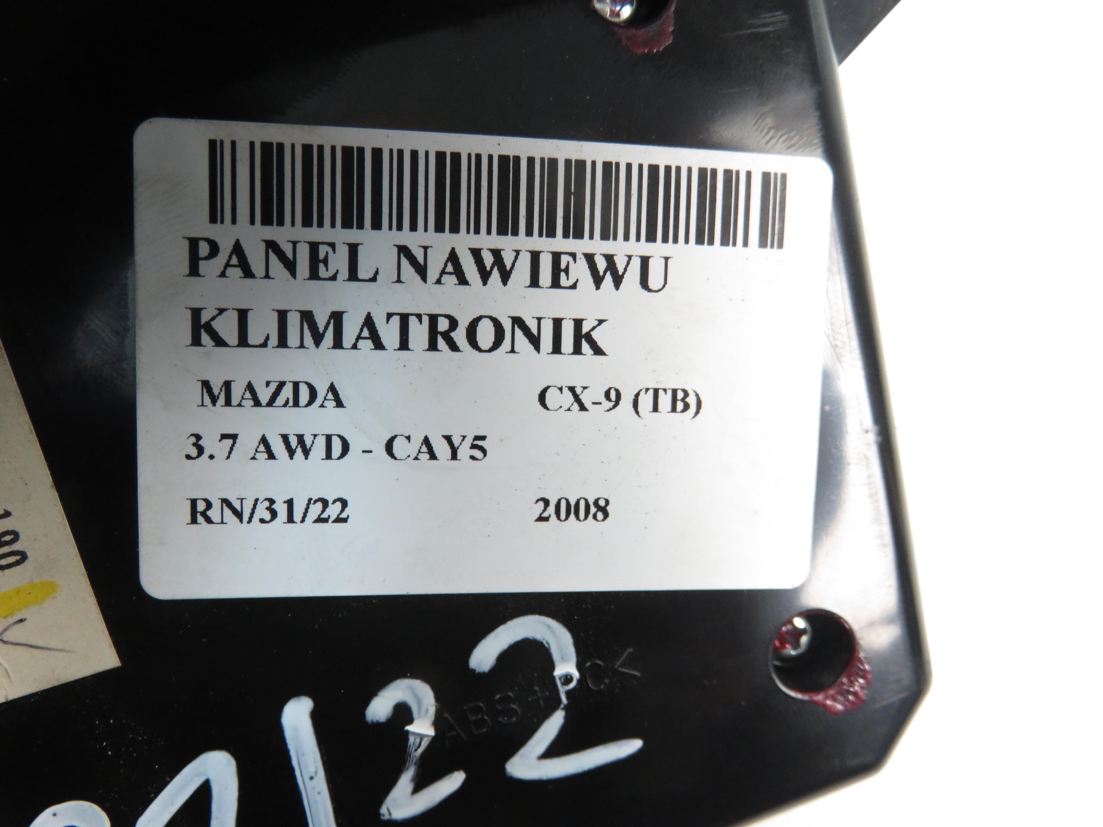 MAZDA CX-9 1 generation (2007-2015) Klimakontrollenhet TD1161190 17796302