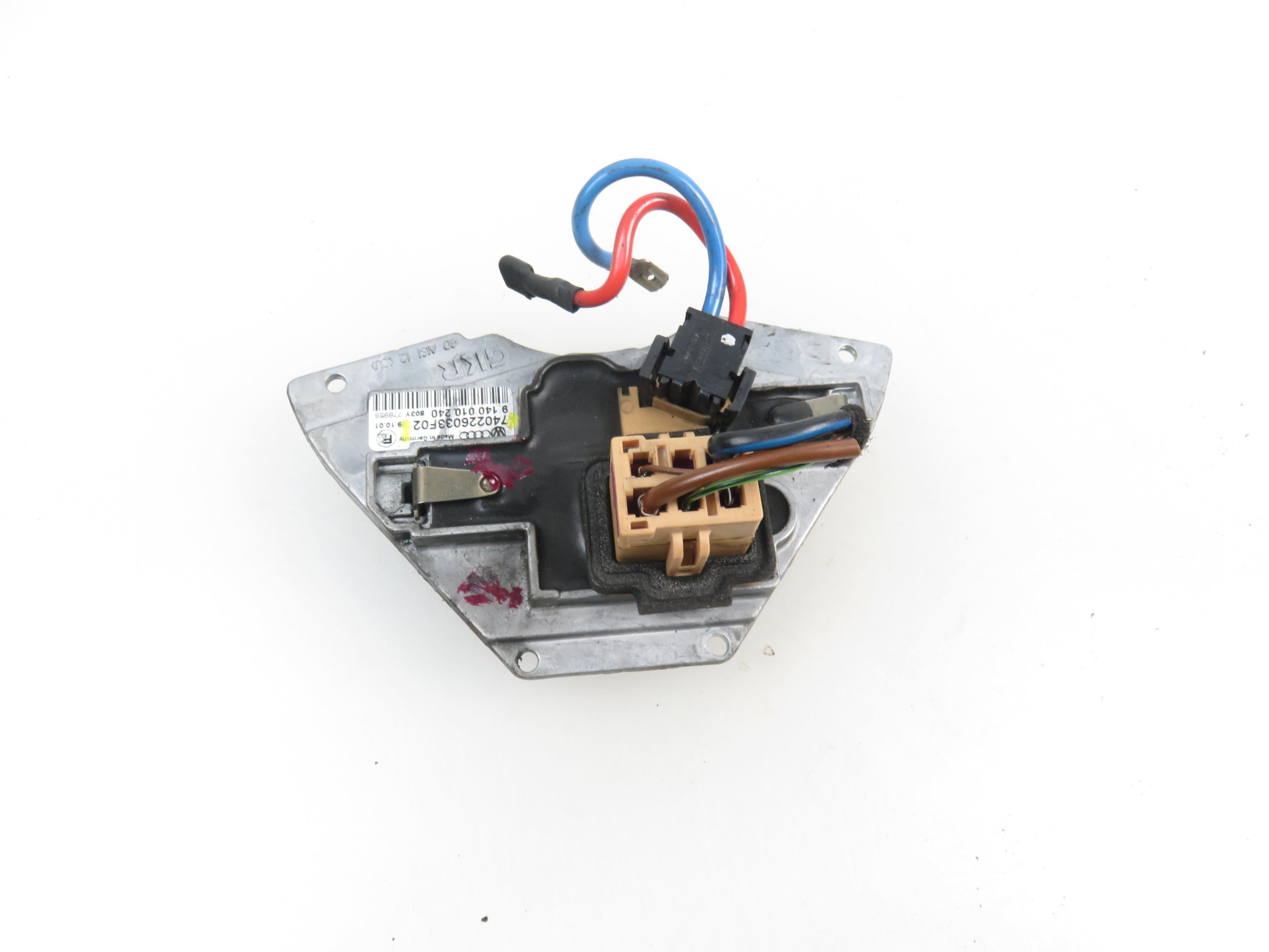 SKODA Superb 1 generation (2001-2008) Interior Heater Resistor 740226033F02 17852290