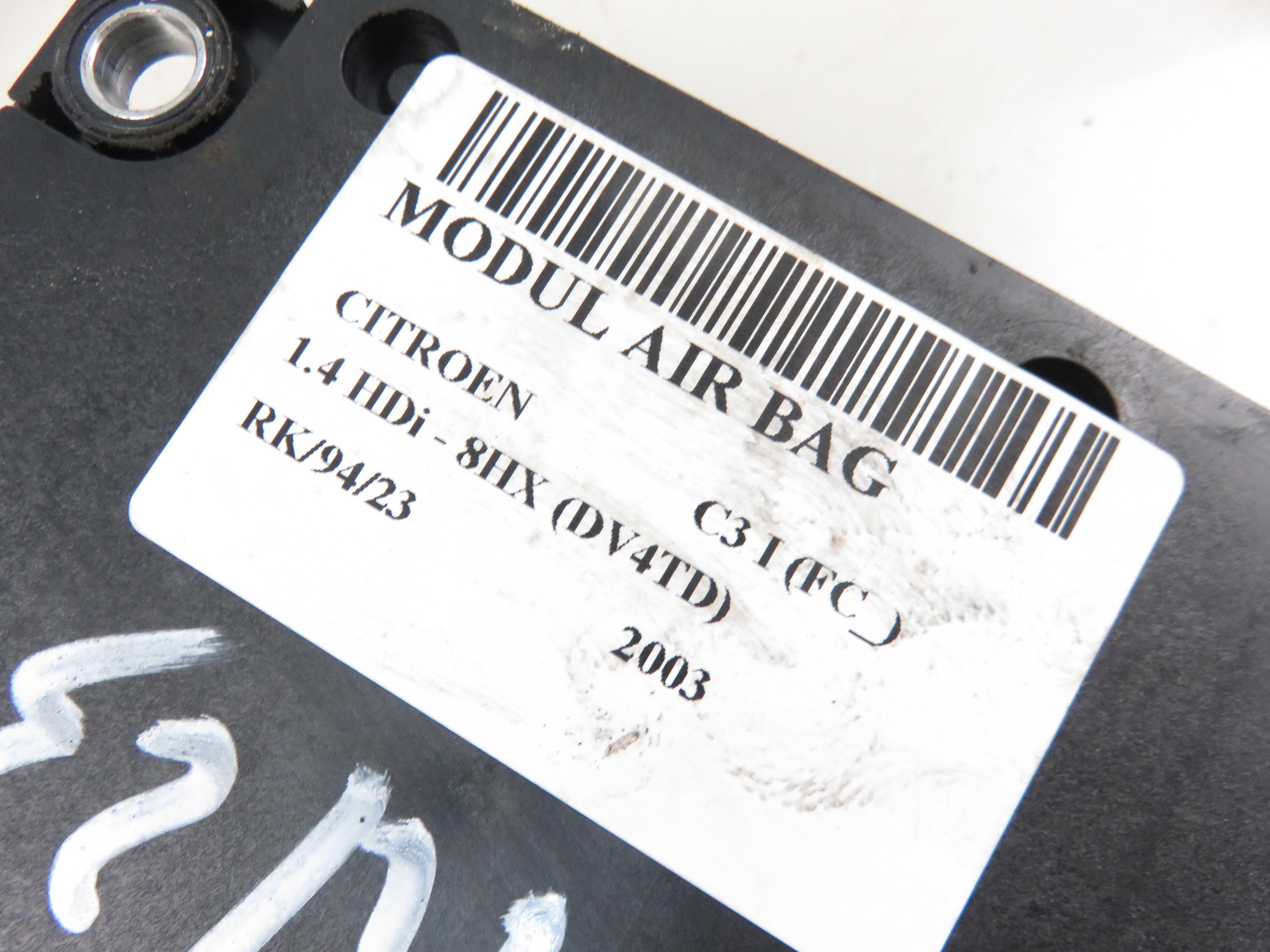 CITROËN C3 1 generation (2002-2010) Блок SRS 9647794180 21859624