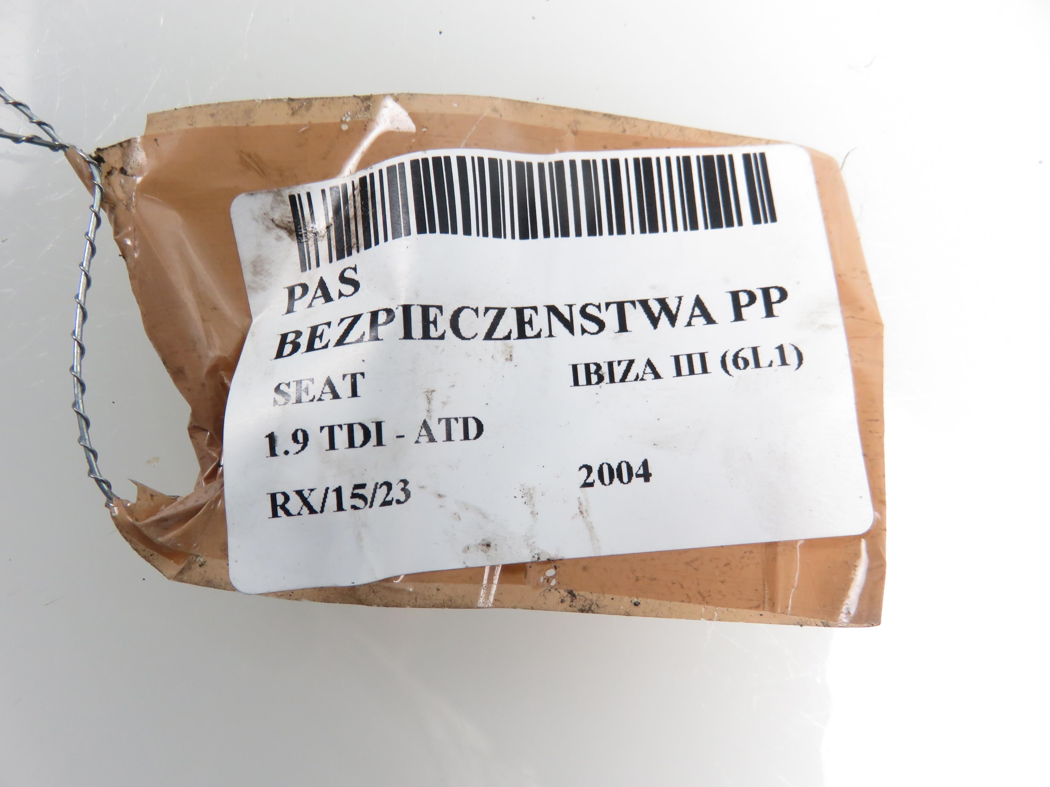 SEAT Ibiza 3 generation (2002-2008) Priekinis dešinys saugos diržas 6L3857706G 17851949