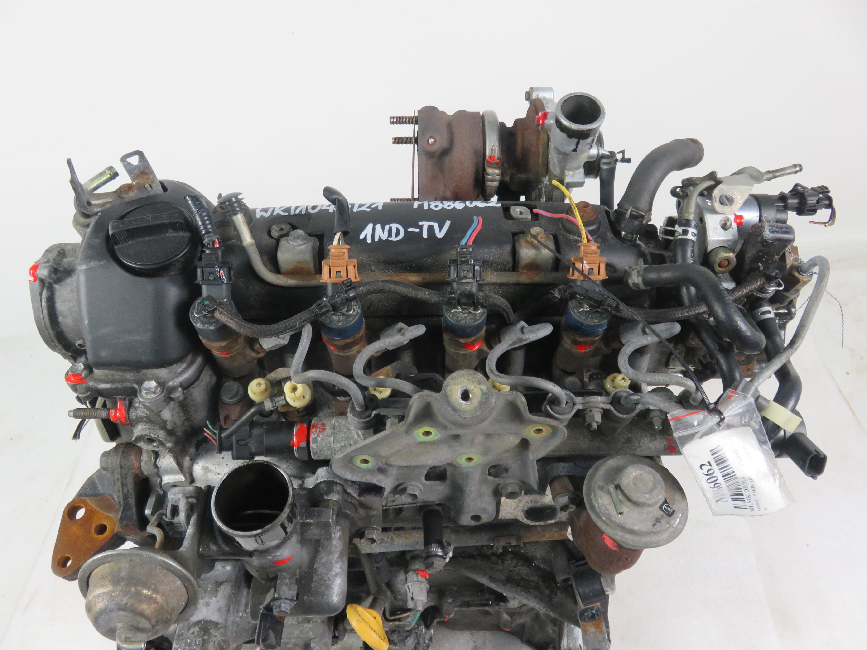 TOYOTA Yaris 1 generation (1999-2005) Motor 1NDTV, 1NDP52A 22023363