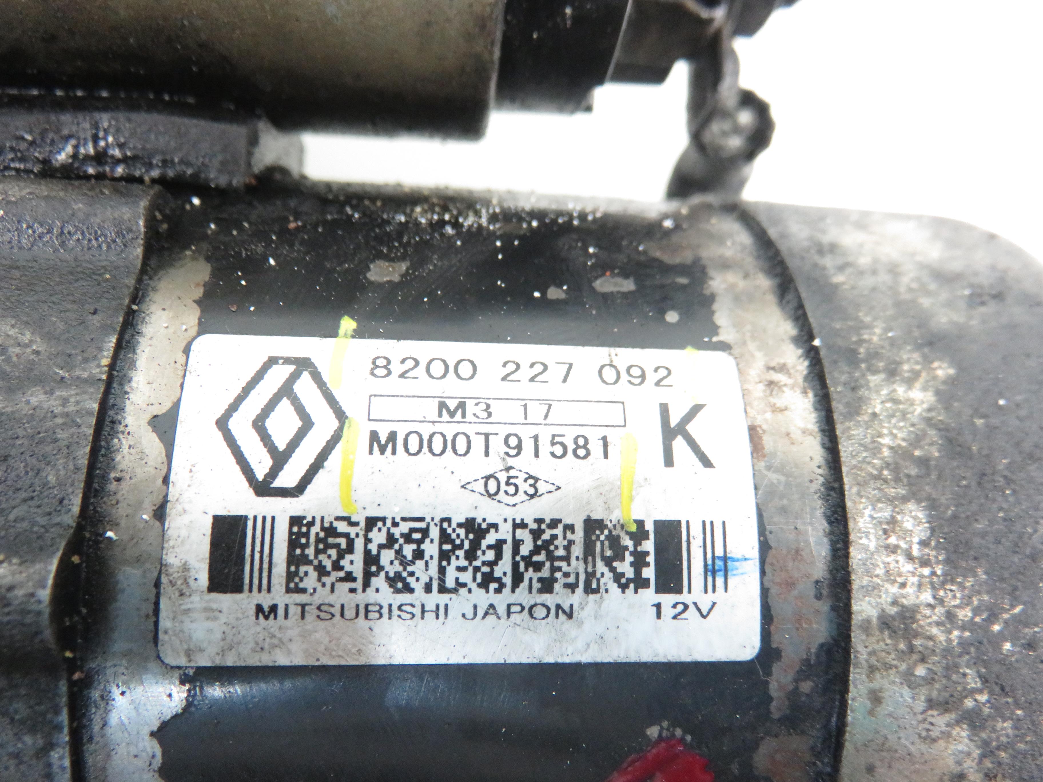 RENAULT Clio 2 generation (1998-2013) Starter Motor 8200227092, M000T91581 21230224