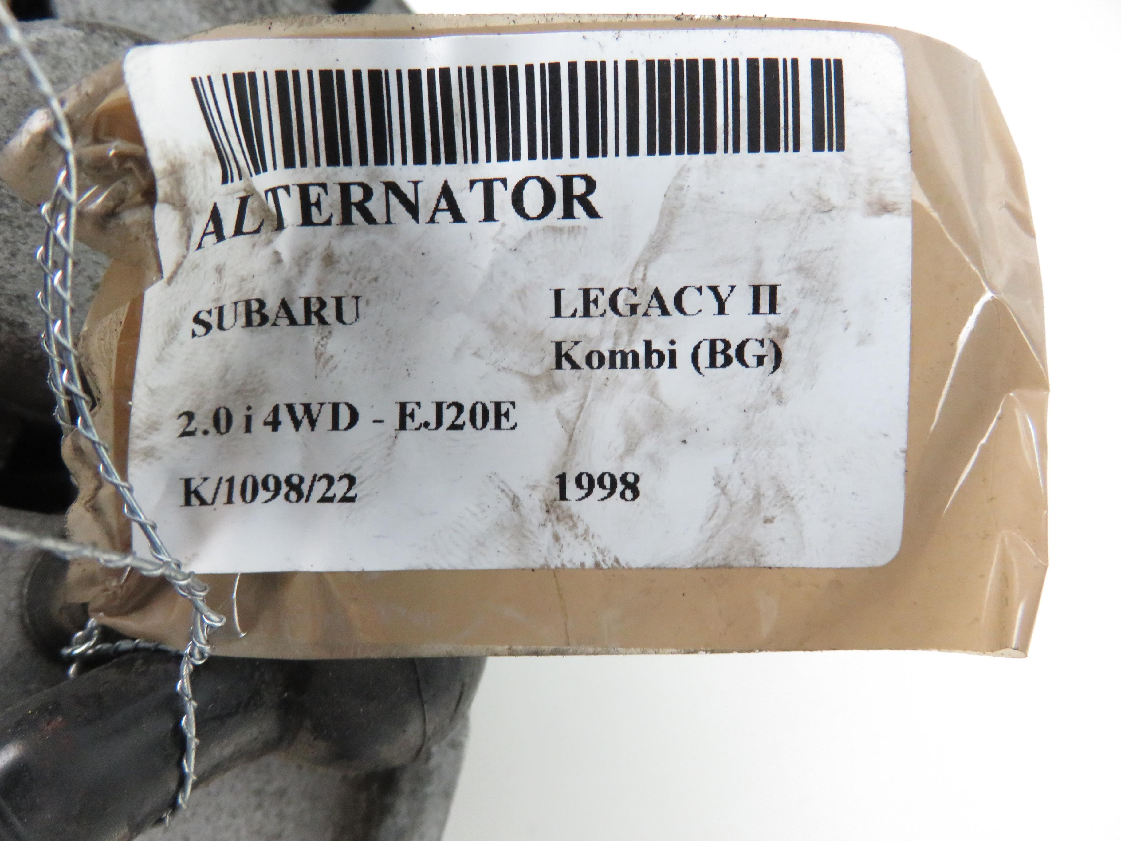 SUBARU Legacy 2 generation (1994-1999) Alternator 17938283