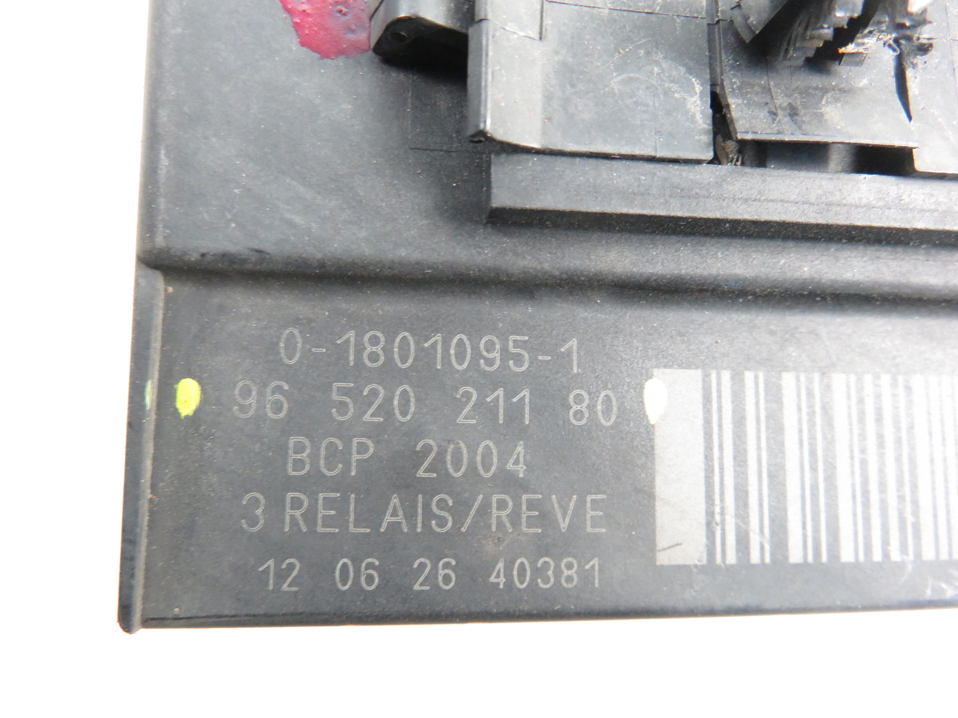 CITROËN C5 2 generation (2008-2017) Fan Relay 9652021180 21859899