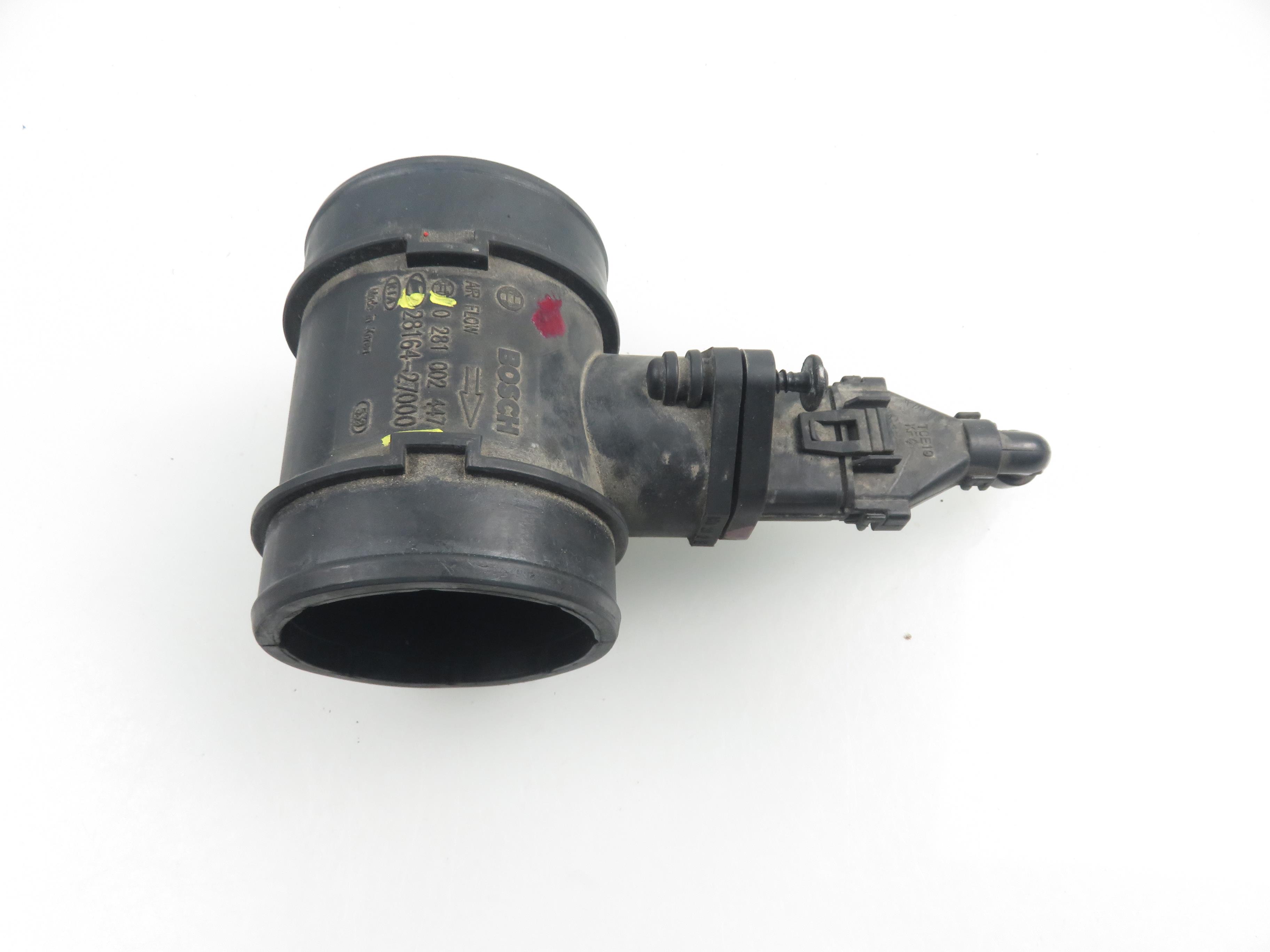 KIA Carens 2 generation (2002-2006) Masseluftstrømsensor MAF 0281002447, 2816427000 22021473