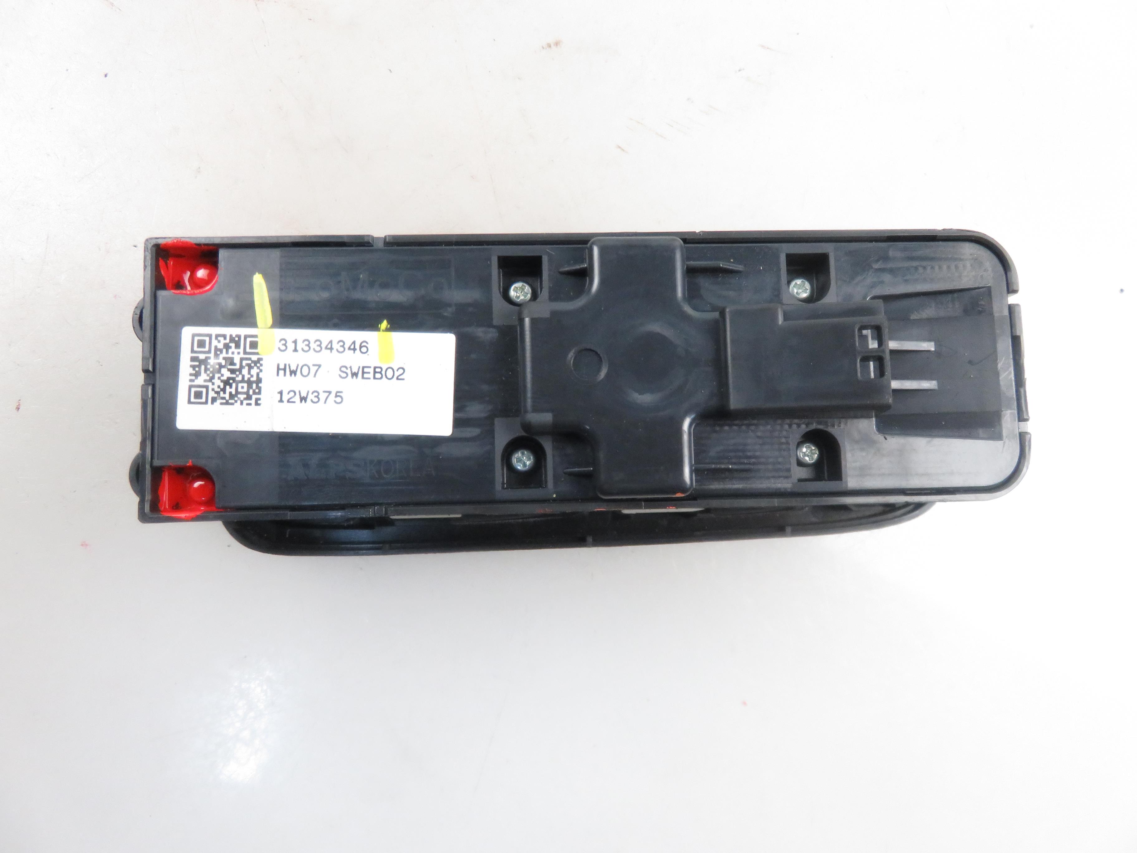 VOLVO V60 1 generation (2010-2020) Front Left Door Window Switch 31334346 22021502