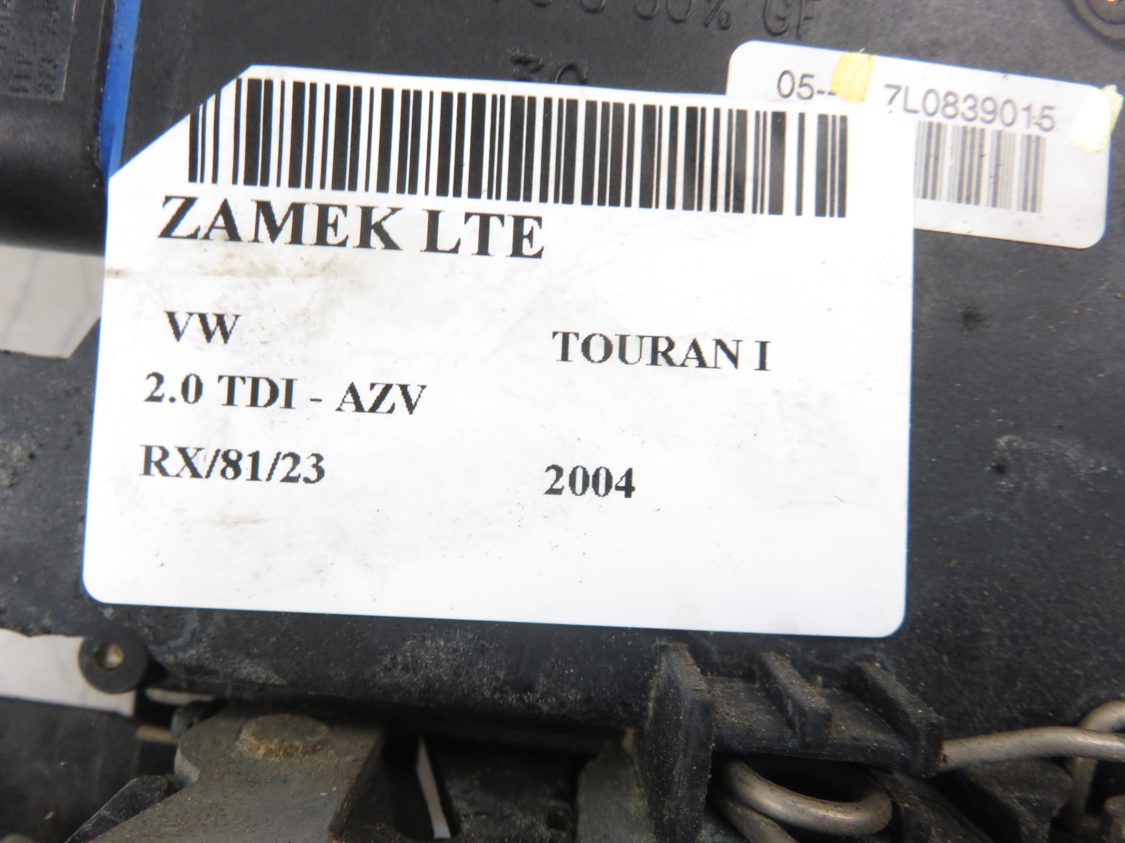 VOLKSWAGEN Touran 1 generation (2003-2015) Aizmugurējo kreiso durvju slēdzene 7L0839015 21930971