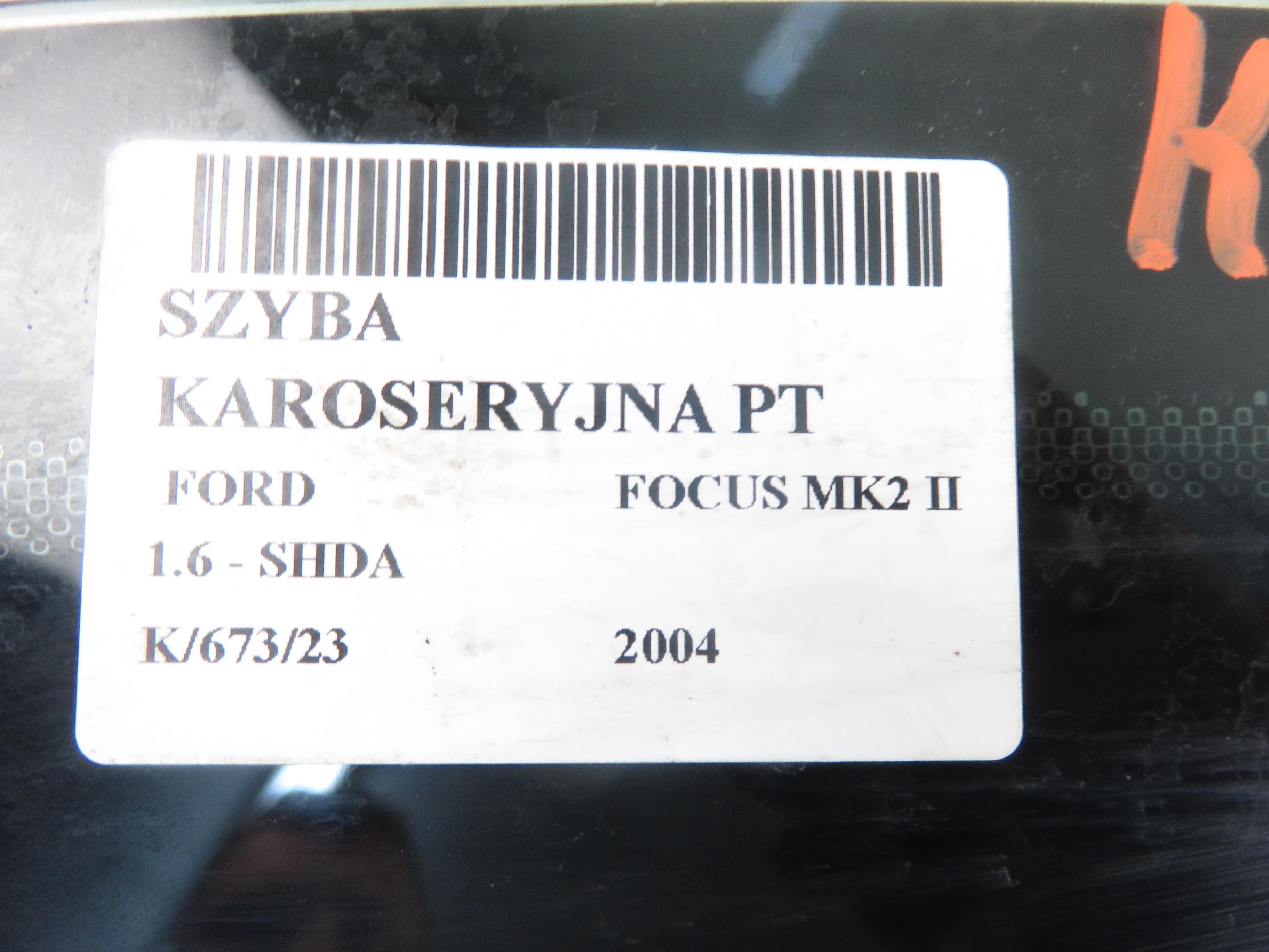 FORD Focus 2 generation (2004-2011) Oikean puolen korin takaikkuna 20418825