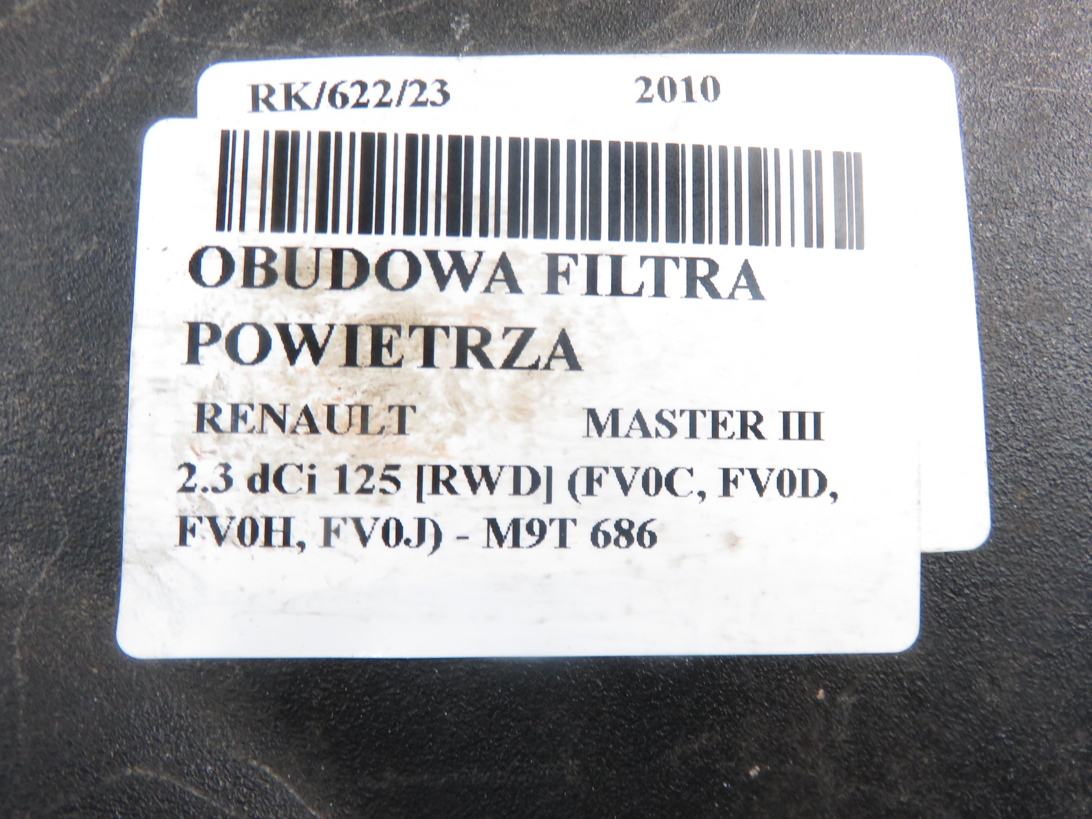 RENAULT Master Oro filtro dėžė 8200824914 20365663