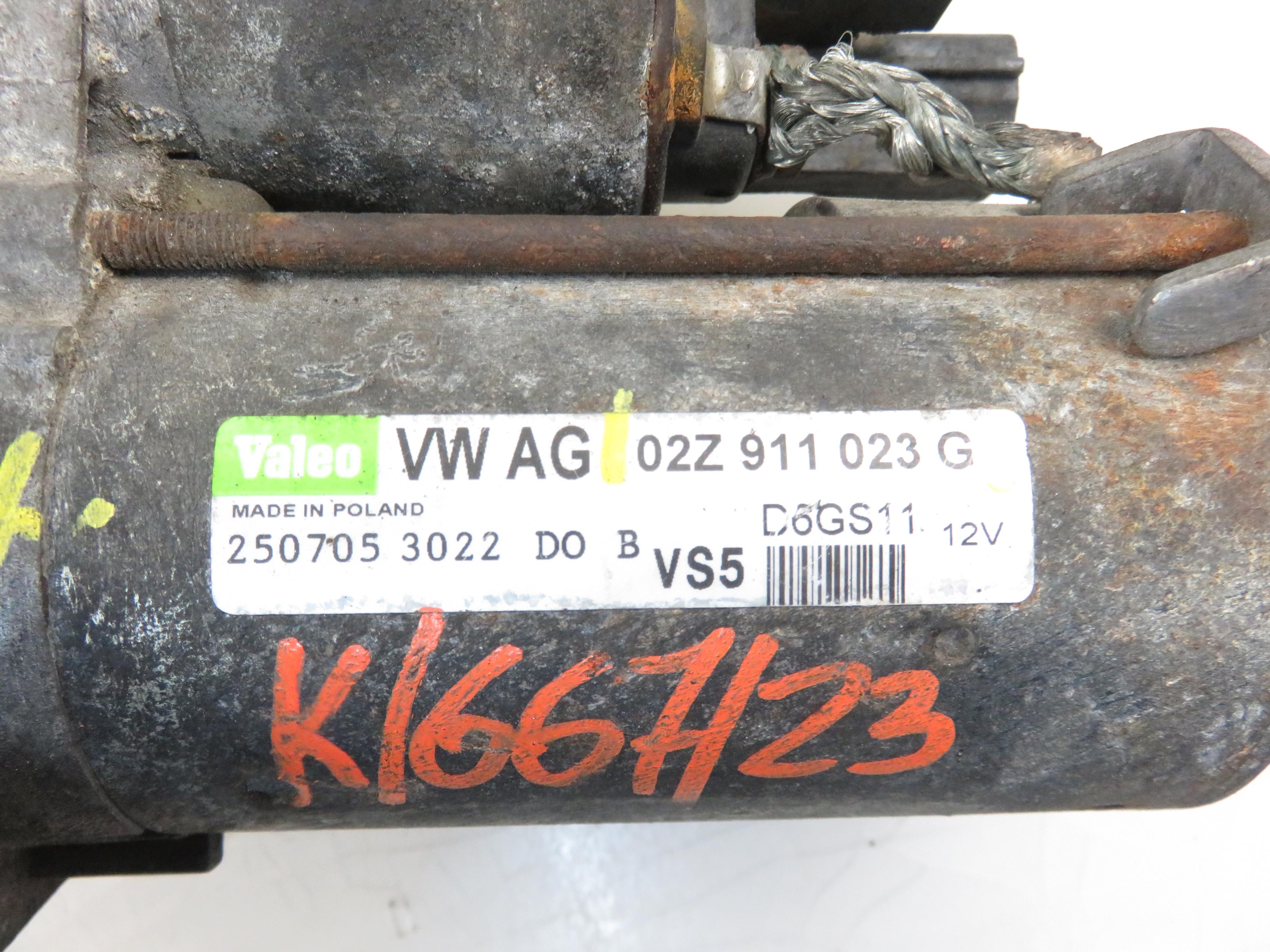 VOLKSWAGEN Passat B6 (2005-2010) Starter Motor 02Z911023G 21228667