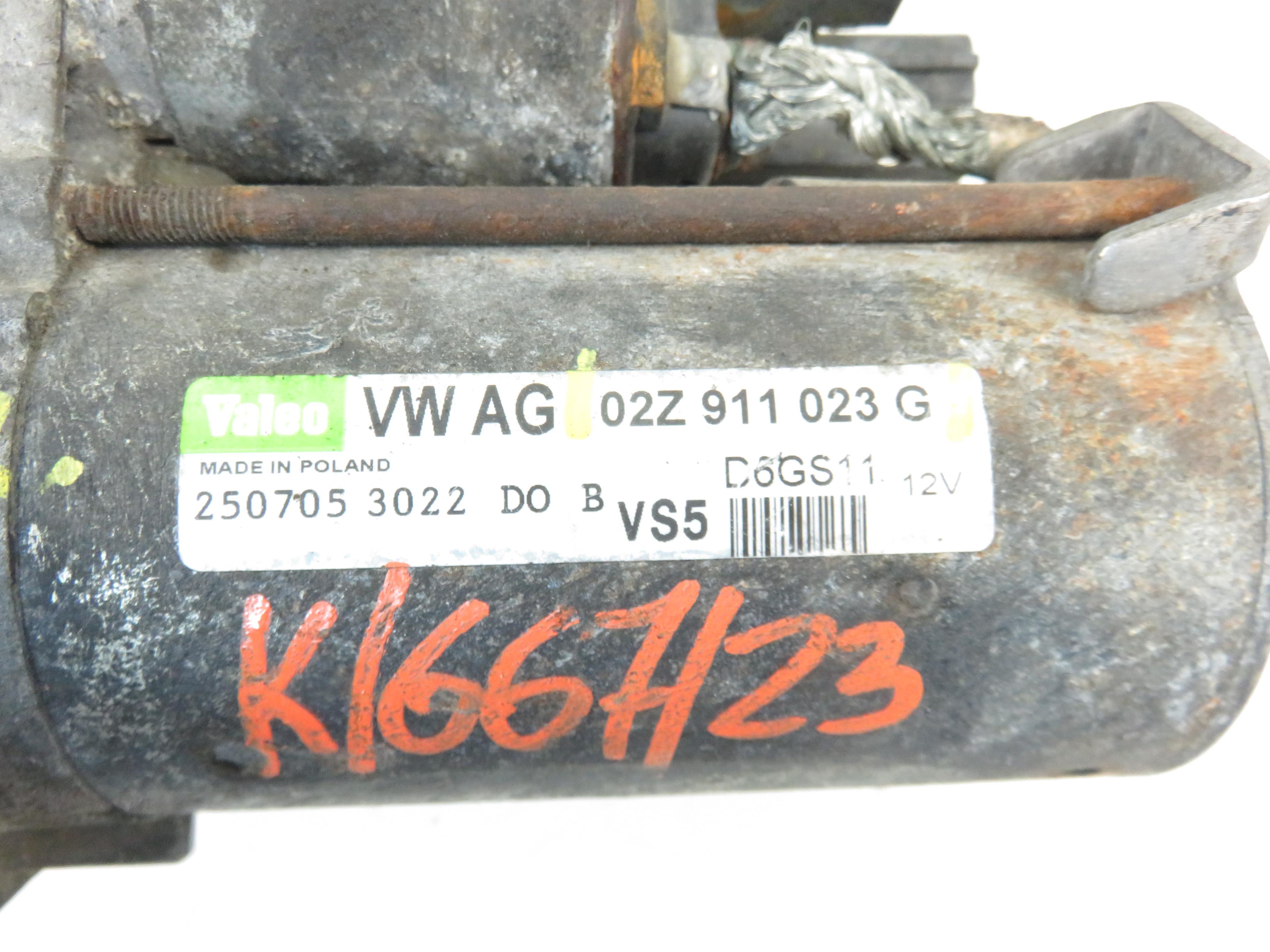 VOLKSWAGEN Passat B6 (2005-2010) Starter Motor 02Z911023G 21228667